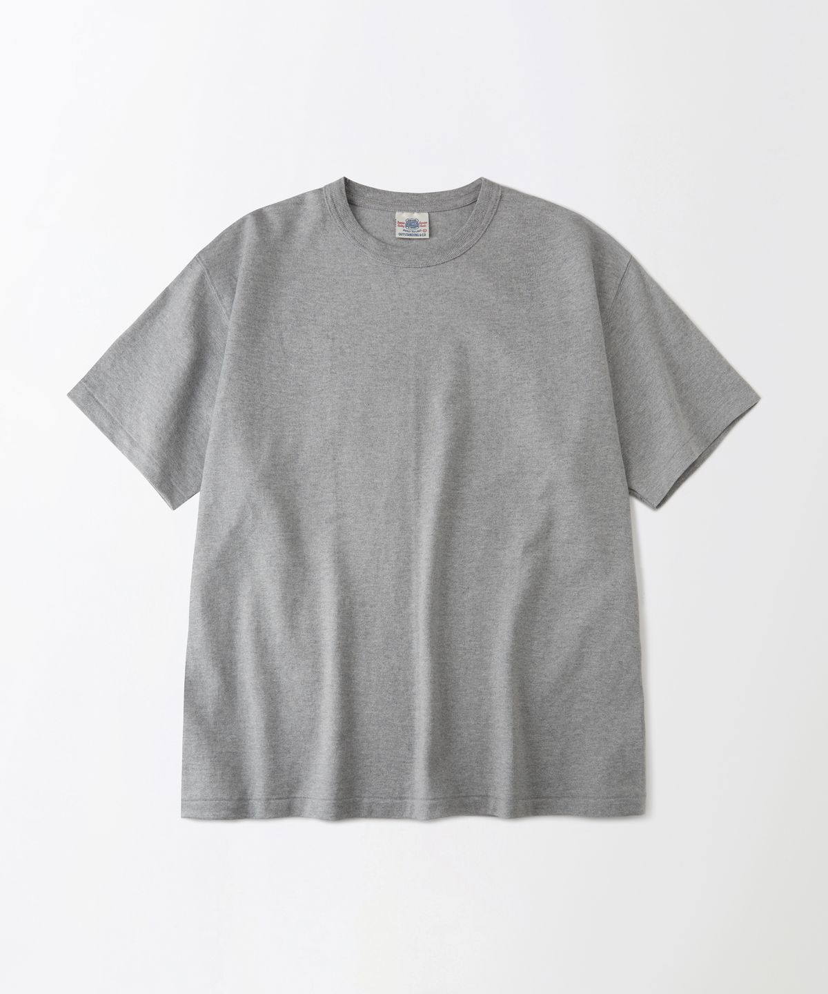 아웃스탠딩(OUTSTANDING) JAPANESE TENJIKU JERSEY TUBULAR TEE_MELANGE GRAY