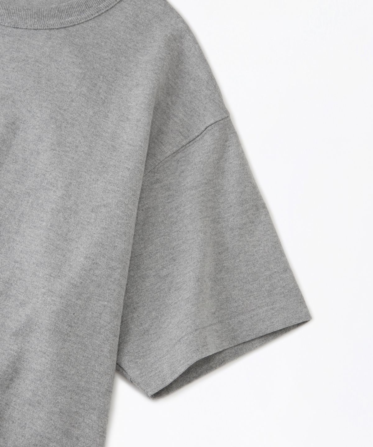 아웃스탠딩(OUTSTANDING) JAPANESE TENJIKU JERSEY TUBULAR TEE_MELANGE GRAY