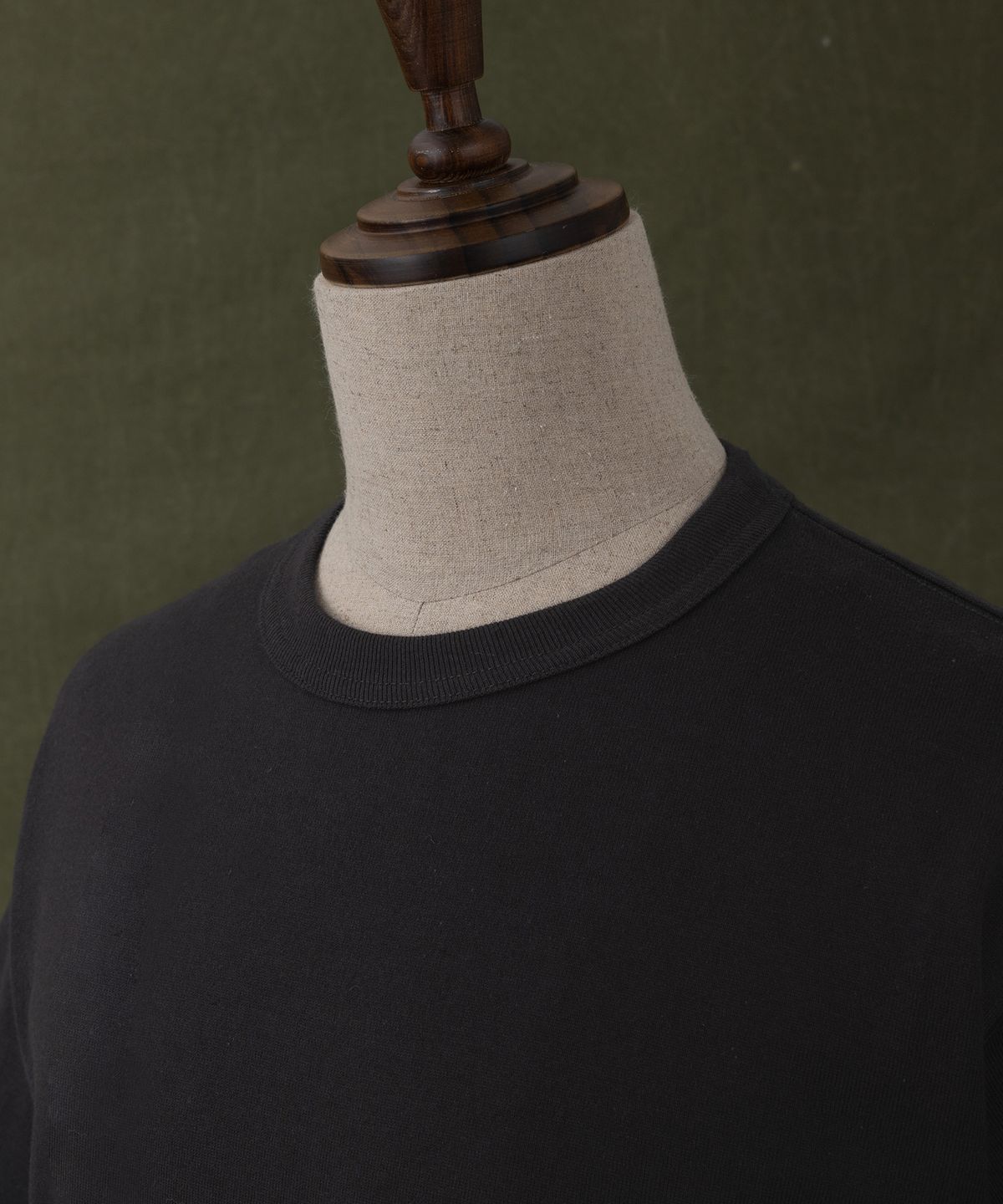 아웃스탠딩(OUTSTANDING) JAPANESE TENJIKU JERSEY TUBULAR TEE_ASH BLACK
