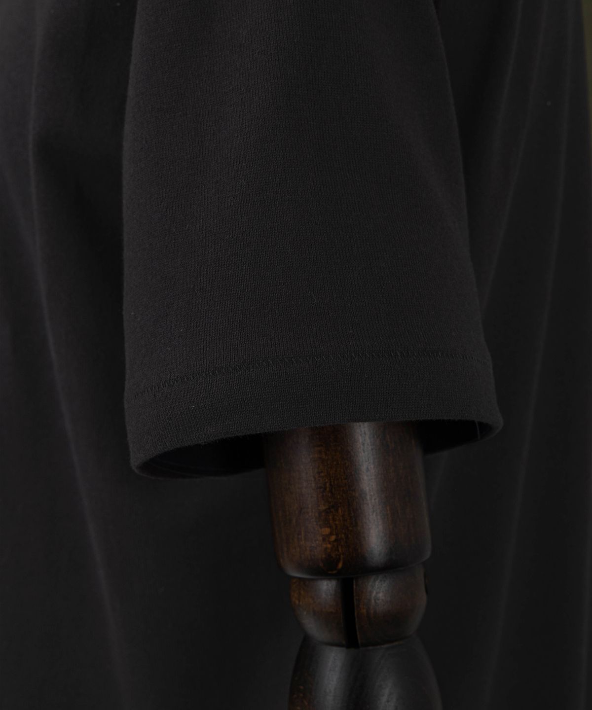 아웃스탠딩(OUTSTANDING) JAPANESE TENJIKU JERSEY TUBULAR TEE_ASH BLACK