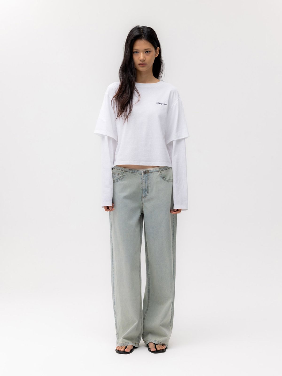 글로니(GLOWNY) THE SAVANNA JEANS (LIGHT BLUE)