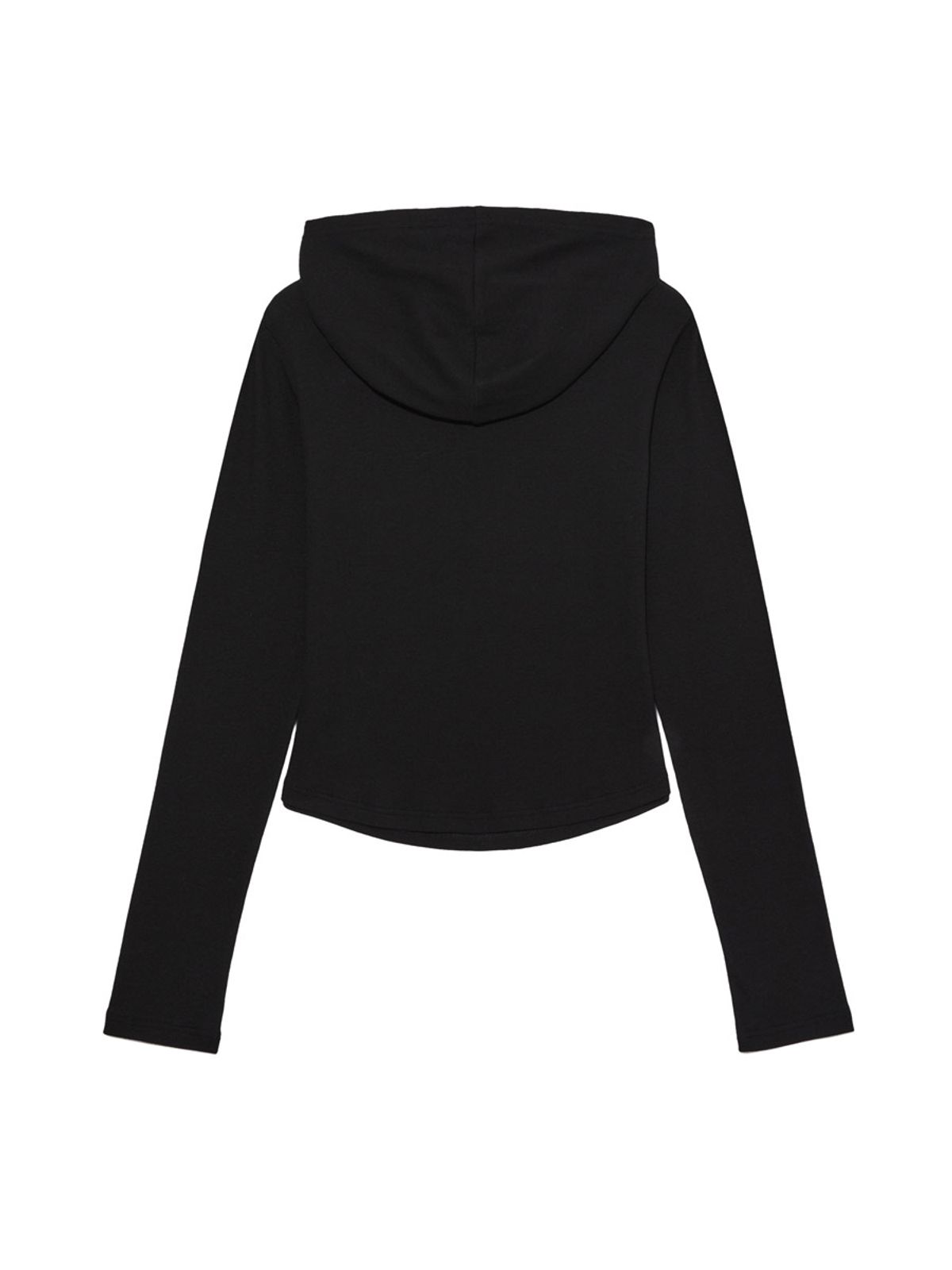 글로니(GLOWNY) G FINE BUTTON HOODIE (BLACK)