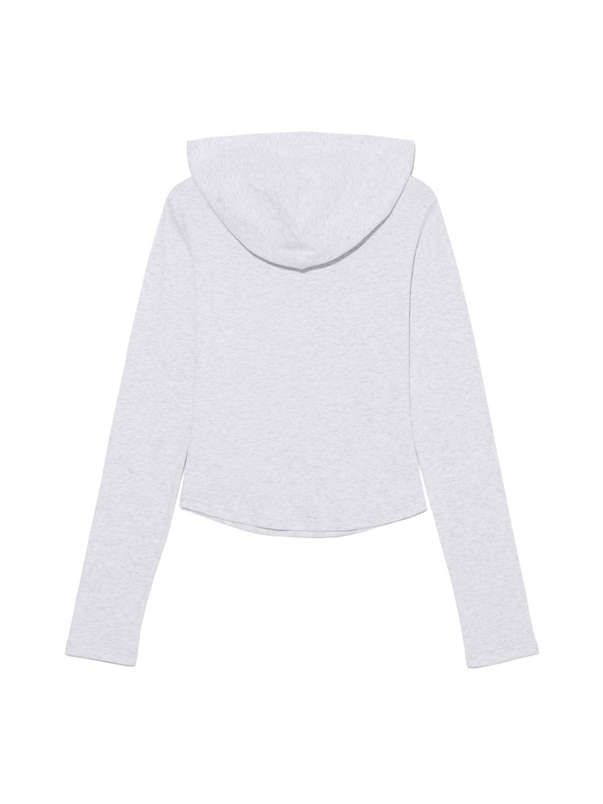 글로니(GLOWNY) G FINE BUTTON HOODIE (MELANGE GRAY)