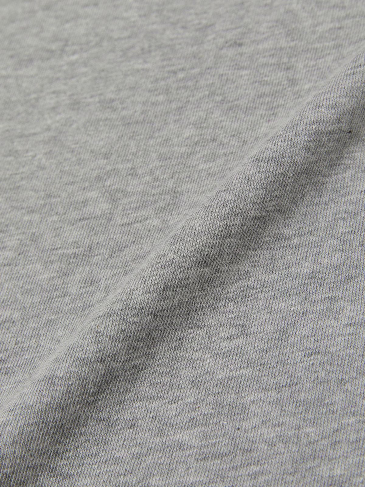 글로니(GLOWNY) G DOUBLE SLEEVE LETTER TEE (MELANGE GRAY)