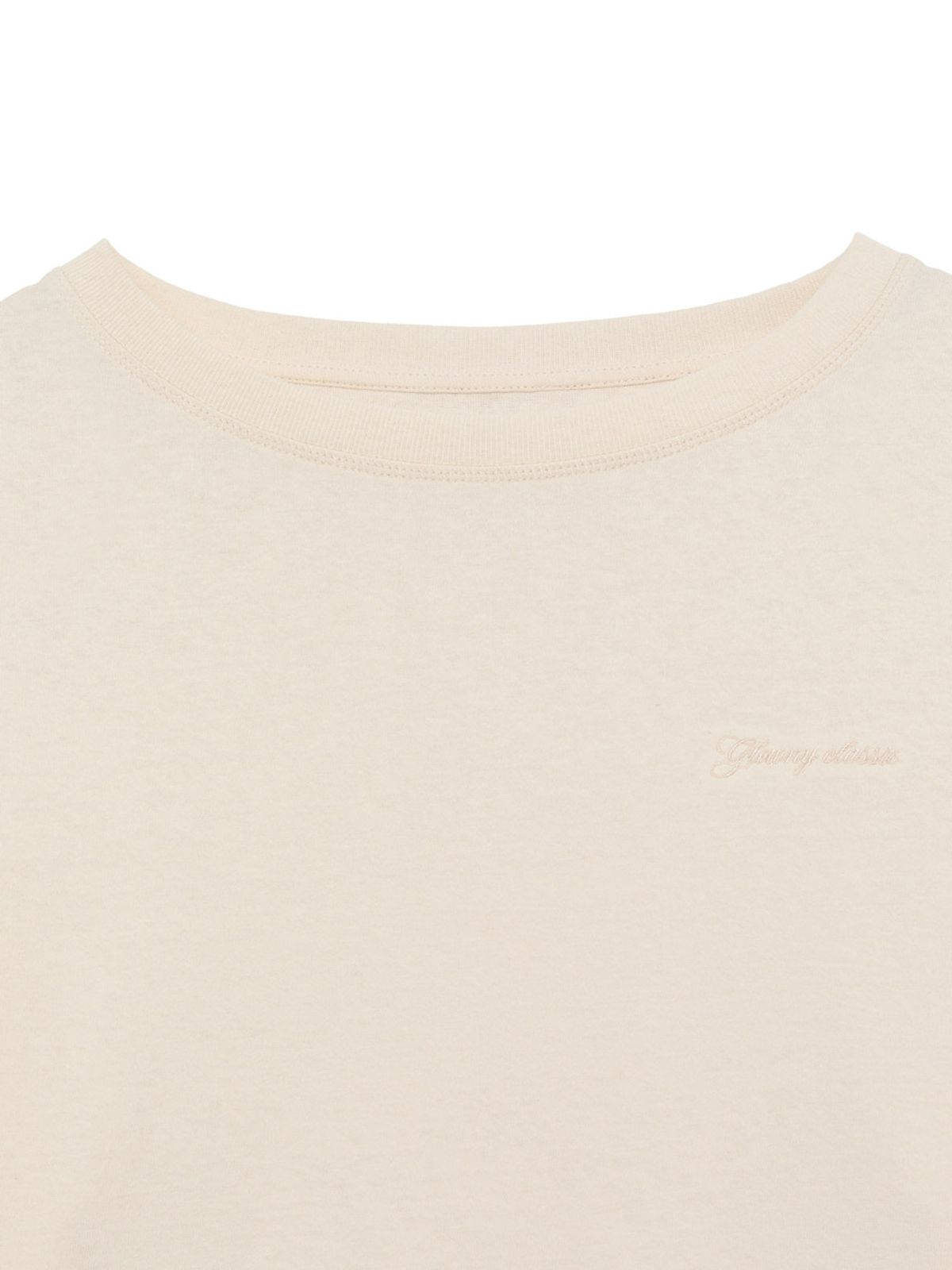 글로니(GLOWNY) G DOUBLE SLEEVE LETTER TEE (IVORY)