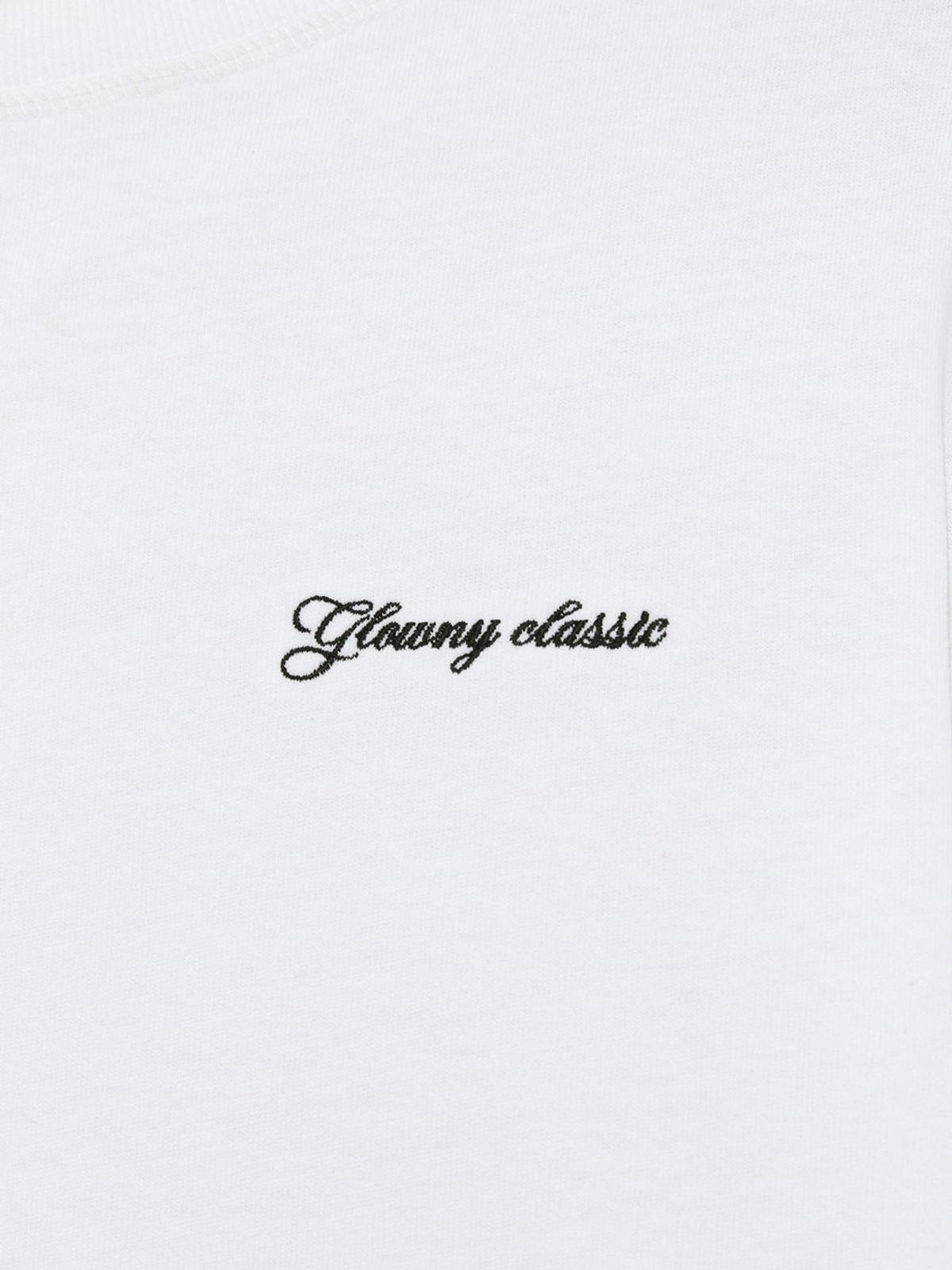글로니(GLOWNY) G DOUBLE SLEEVE LETTER TEE (WHITE)