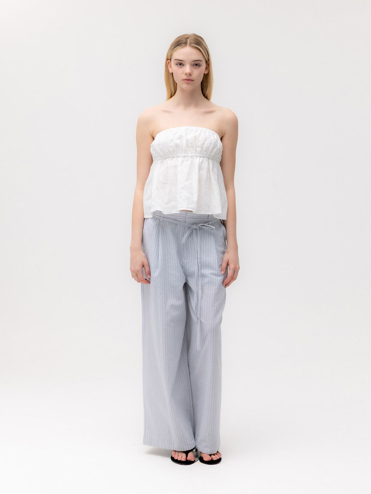 글로니(GLOWNY) G HARBOR LINEN TUBE (WHITE)