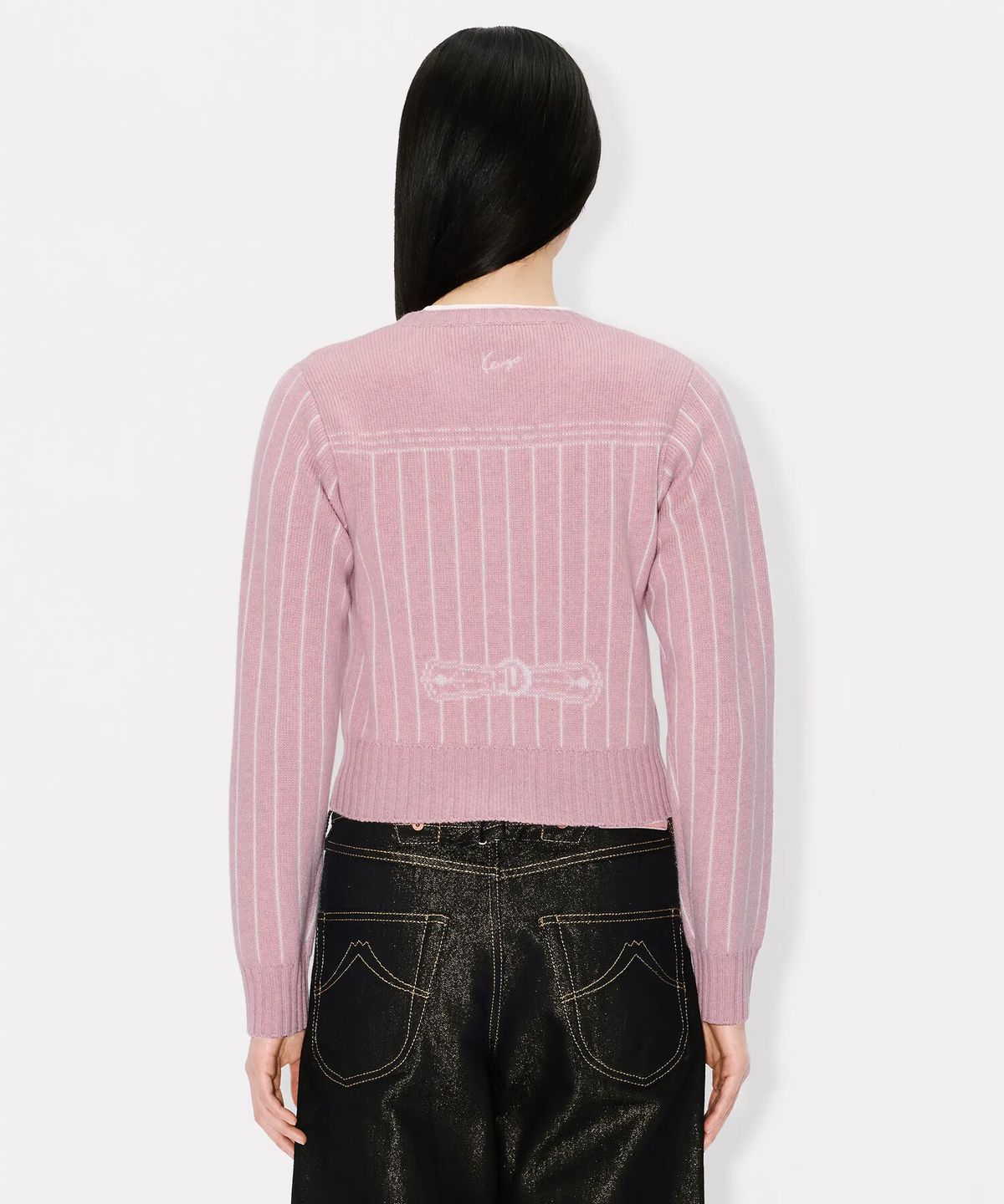 겐조(KENZO) 여성 26SS RWS 겐조 트롱프뢰유 가디건_K265AWG102PKX