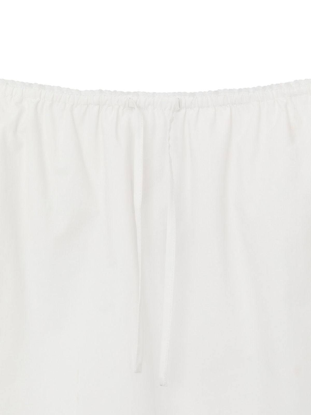 글로니(GLOWNY) G CLASSIC LACE-UP MIDI SKIRT (WHITE)