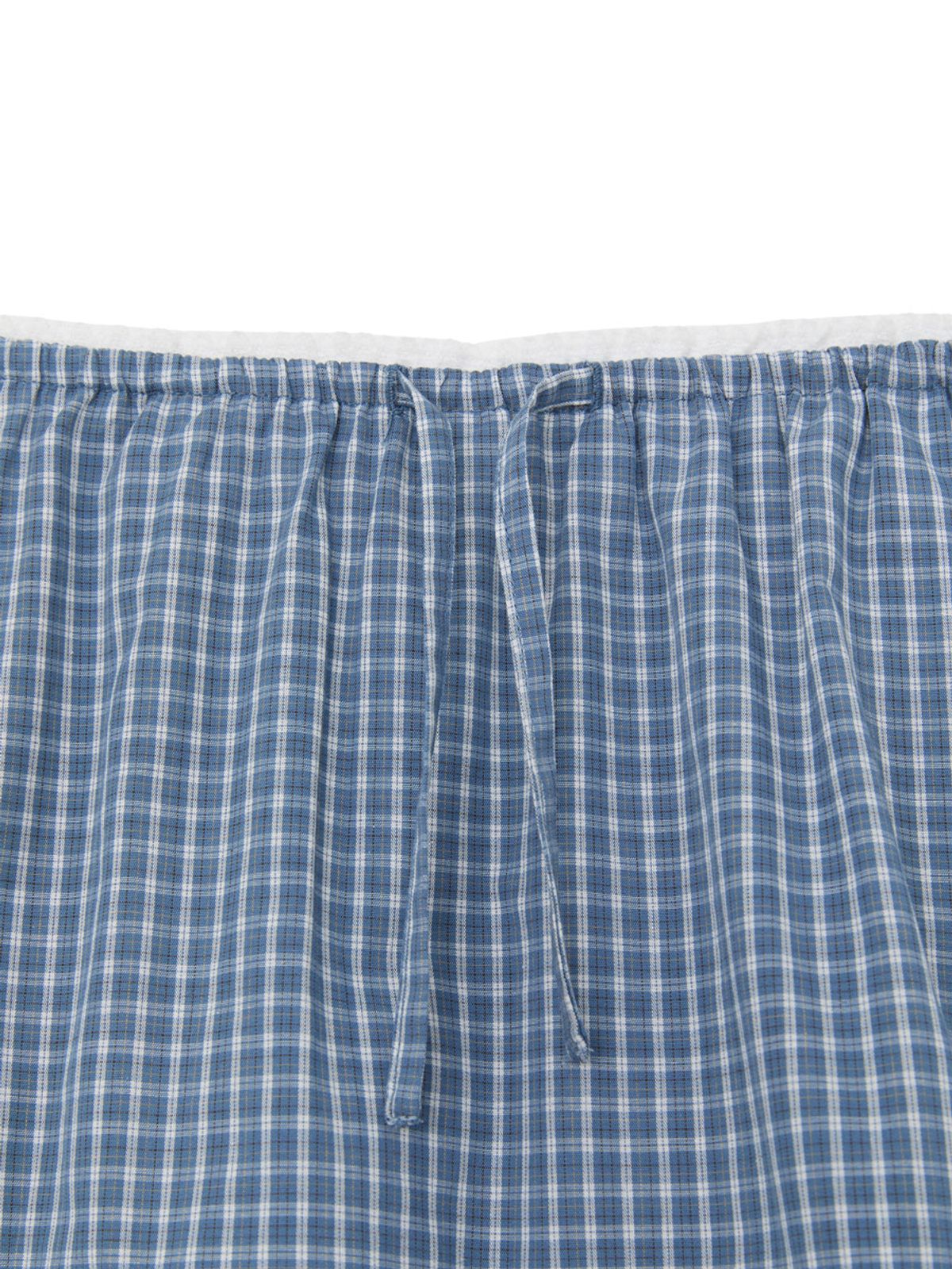 글로니(GLOWNY) G CLASSIC LACE-UP MINI SKIRT (BLUE)
