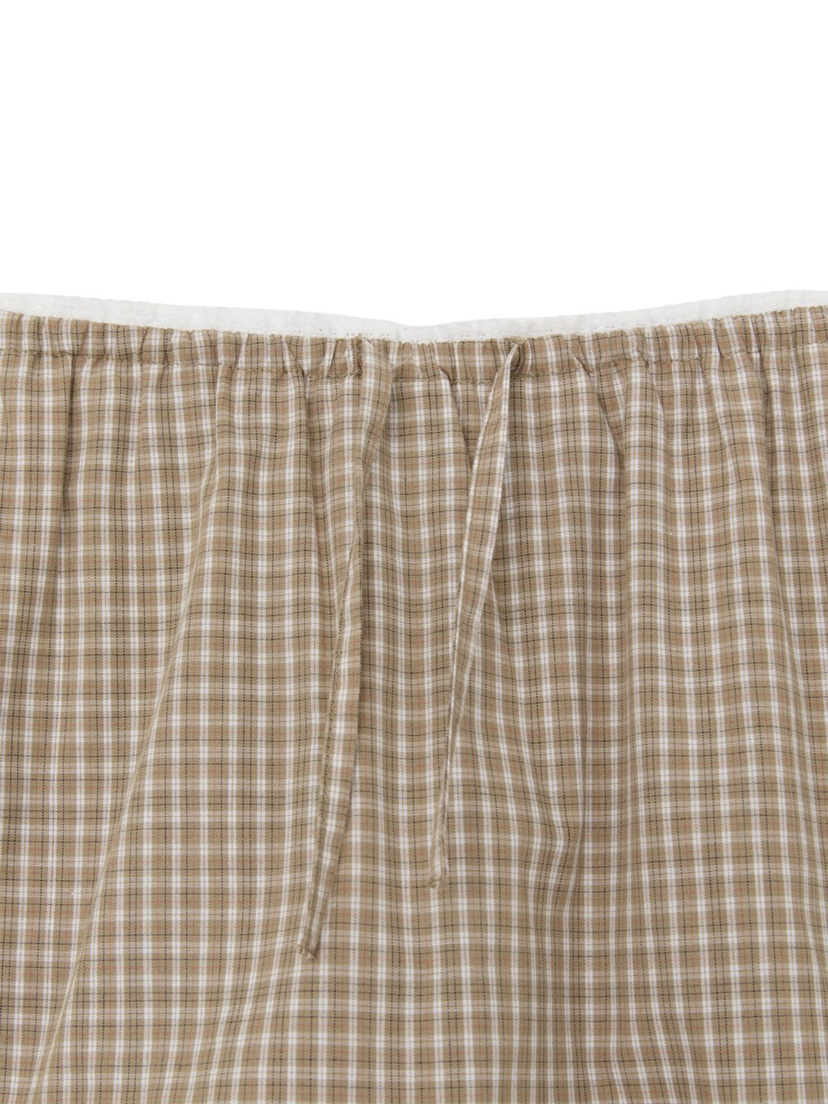 글로니(GLOWNY) G CLASSIC LACE-UP MINI SKIRT (BEIGE)