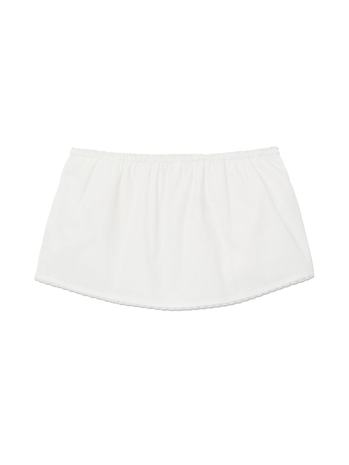 글로니(GLOWNY) G CLASSIC LACE-UP MINI SKIRT (WHITE)