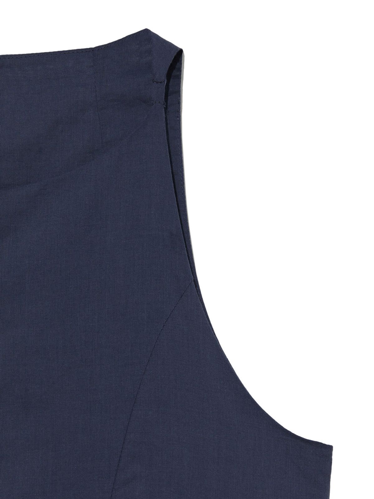 글로니(GLOWNY) G RUFFLED BUTTON BLOUSE (DEEP NAVY)