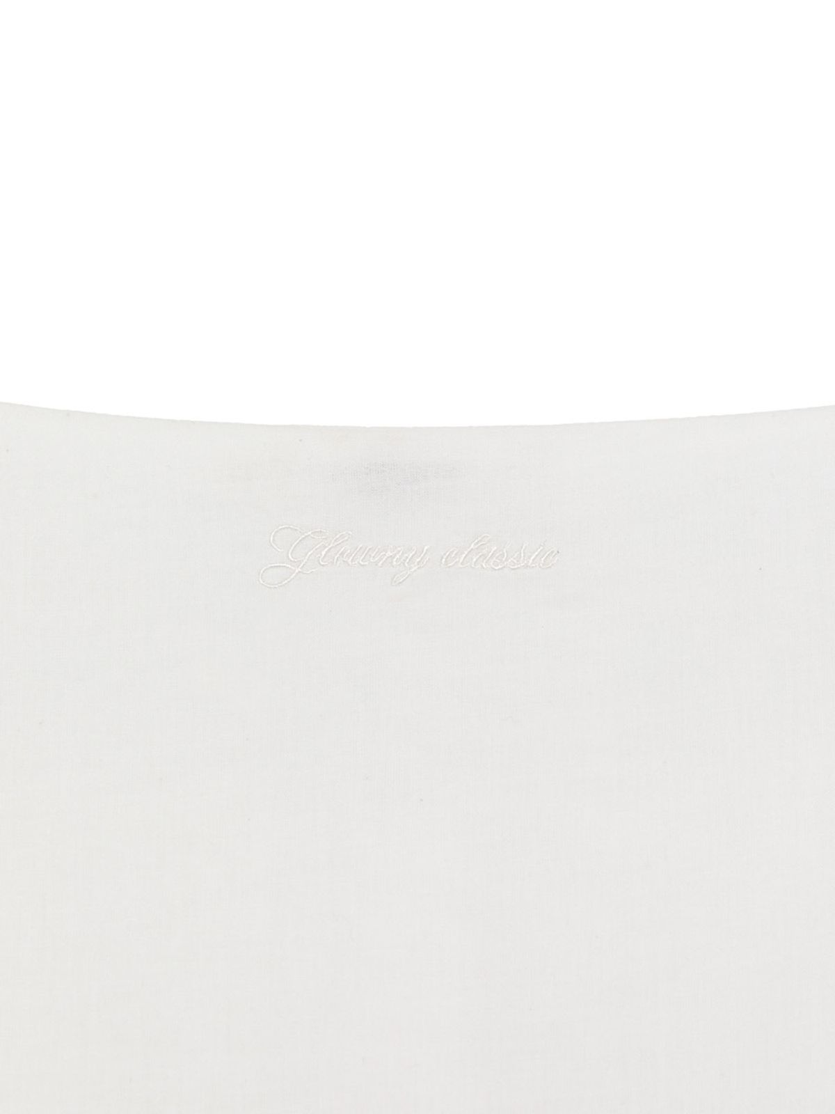 글로니(GLOWNY) G RUFFLED BUTTON BLOUSE (IVORY)