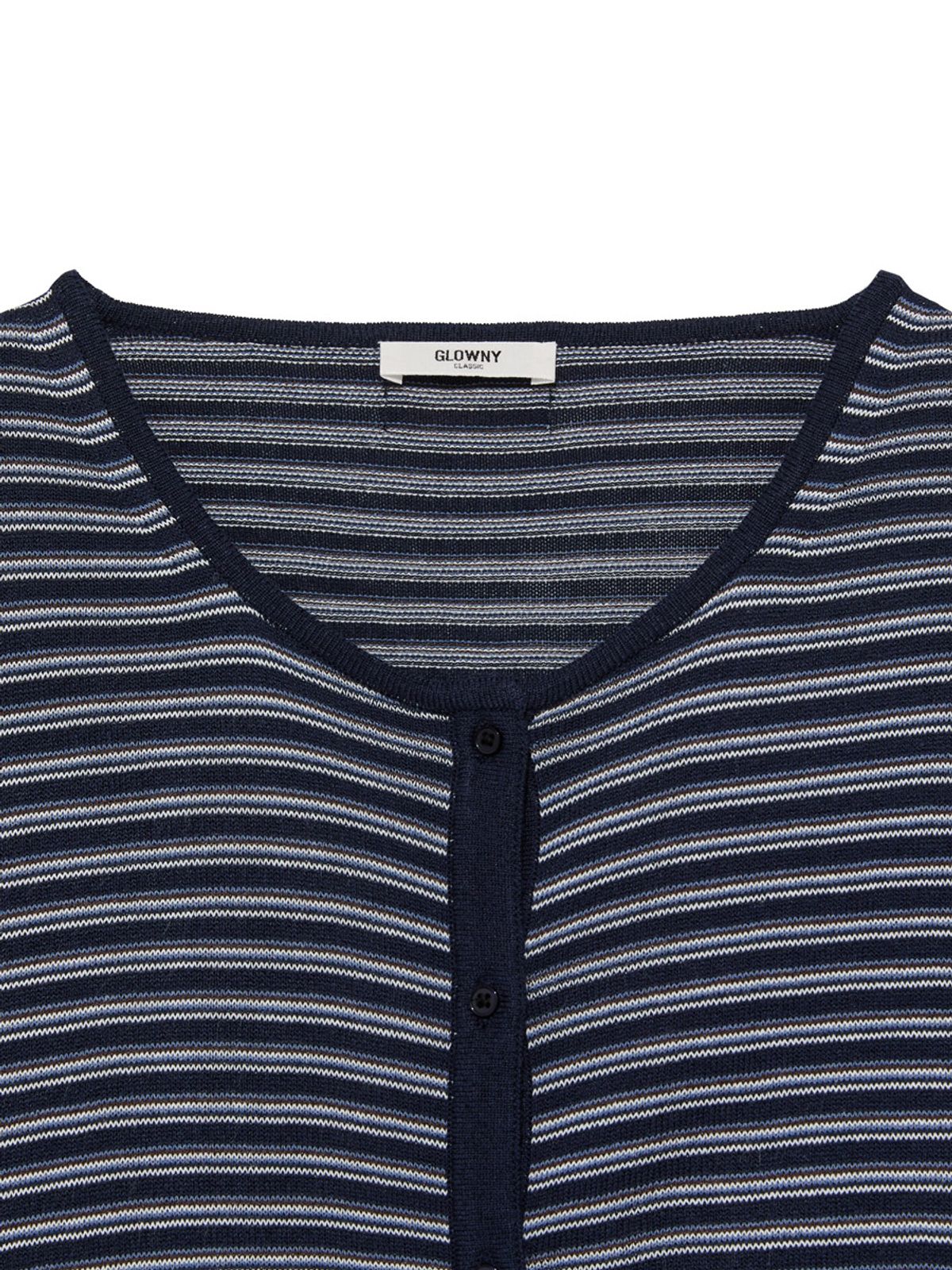 글로니(GLOWNY) G SUMMER BREEZE CARDIGAN (NAVY)