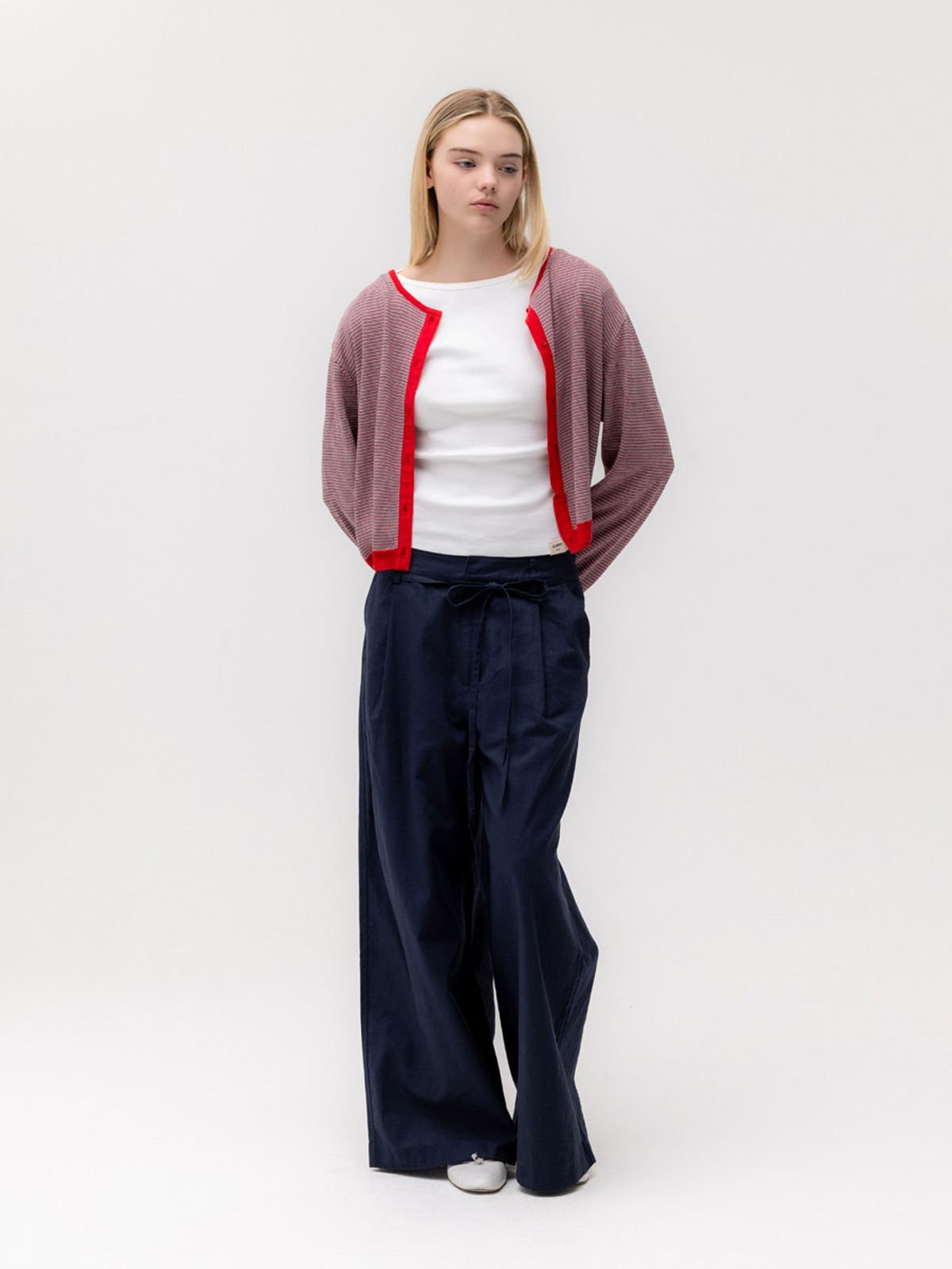 글로니(GLOWNY) G SUMMER BREEZE CARDIGAN (RED)
