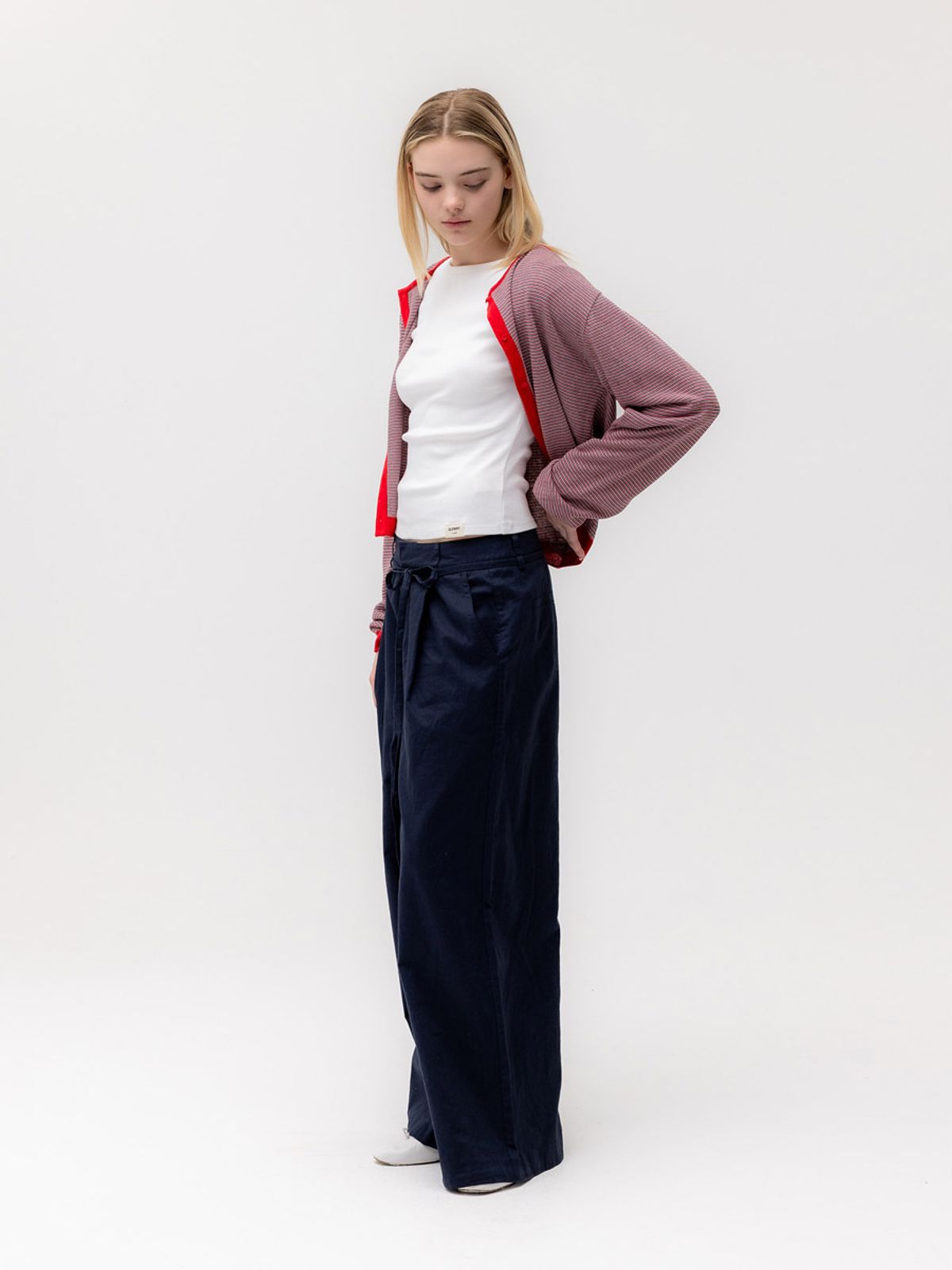 글로니(GLOWNY) G SUMMER BREEZE CARDIGAN (RED)