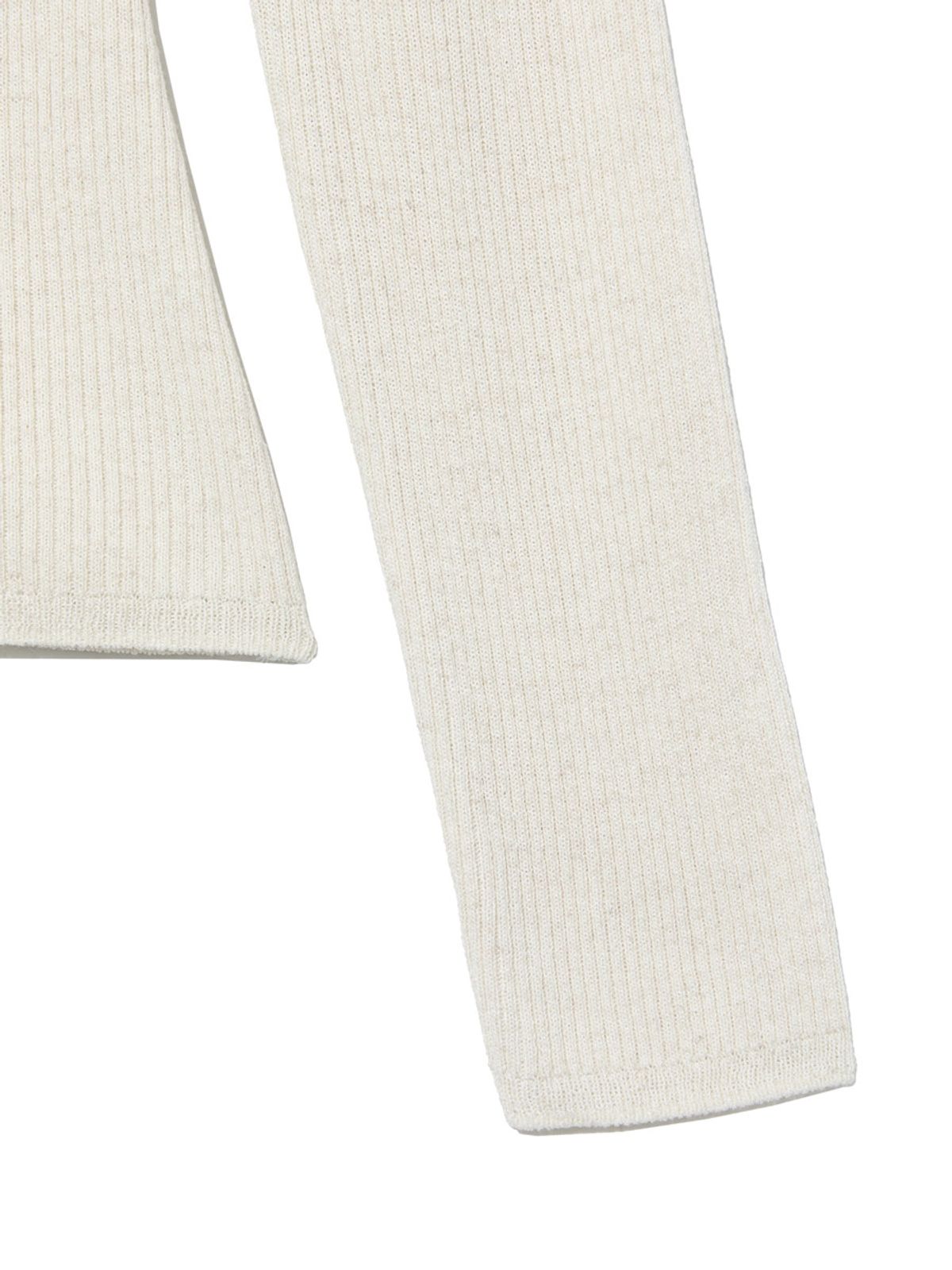 글로니(GLOWNY) G CLASSIC RIB V-NECK KNIT (OATMEAL)