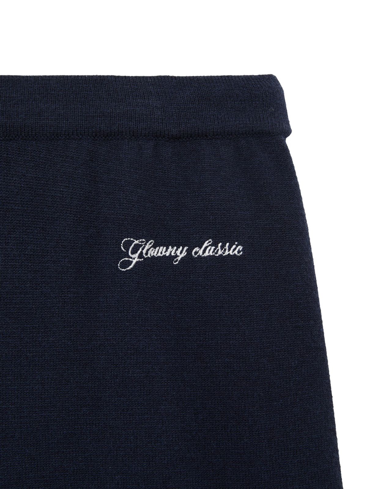글로니(GLOWNY) G HUG KNIT PANTS (NAVY)