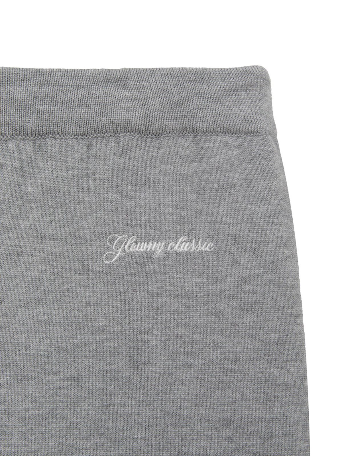 글로니(GLOWNY) G HUG KNIT PANTS (MELANGE GRAY)