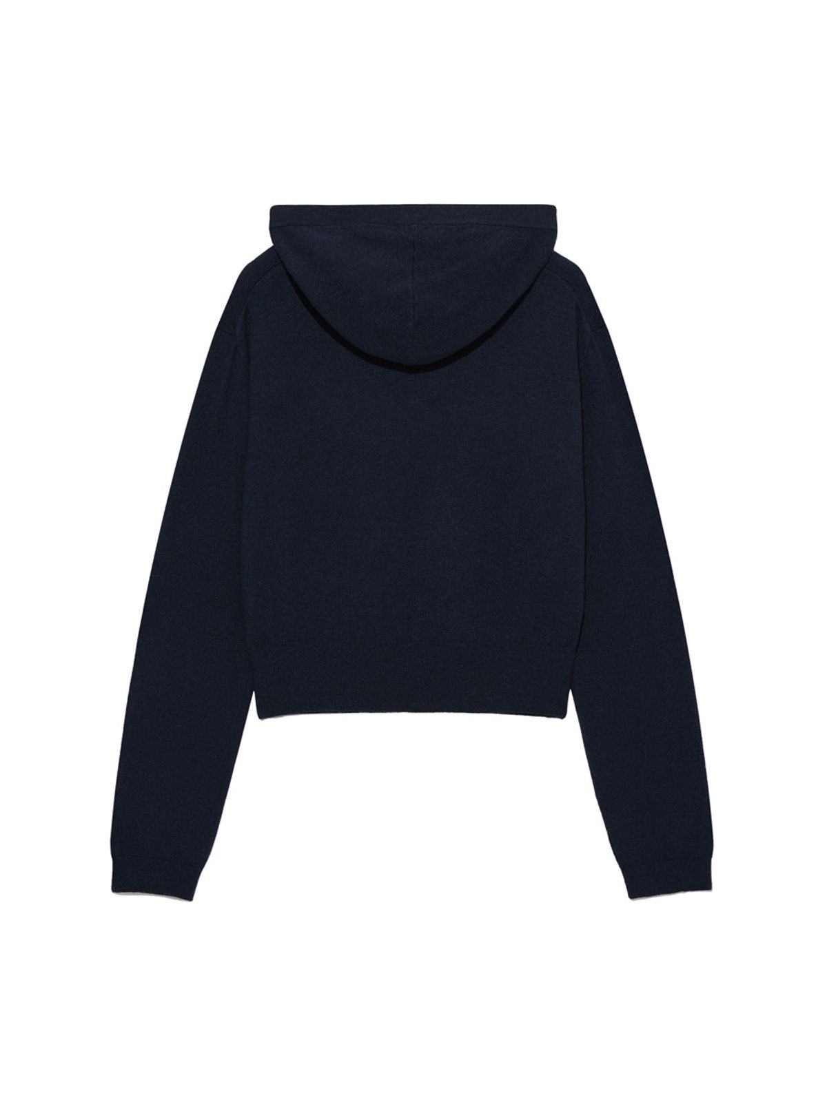 글로니(GLOWNY) G HUG V-NECK KNIT HOODIE (NAVY)