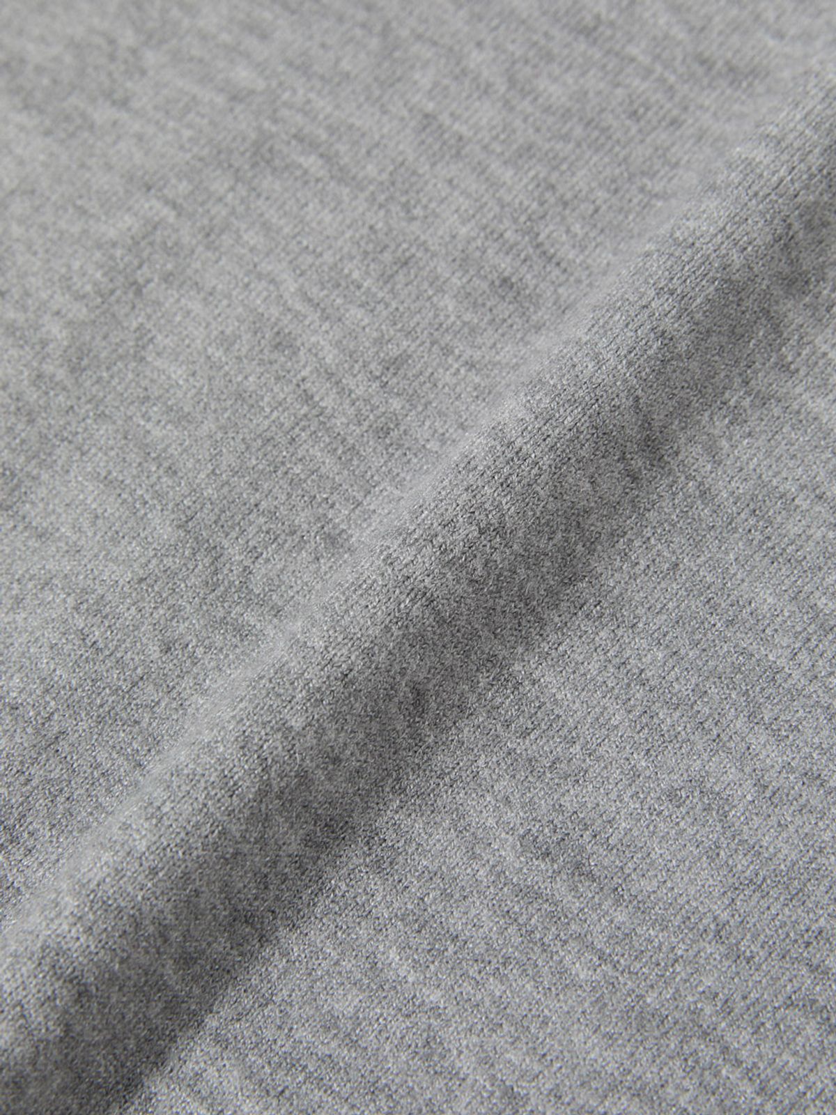 글로니(GLOWNY) G HUG V-NECK KNIT HOODIE (MELANGE GRAY)