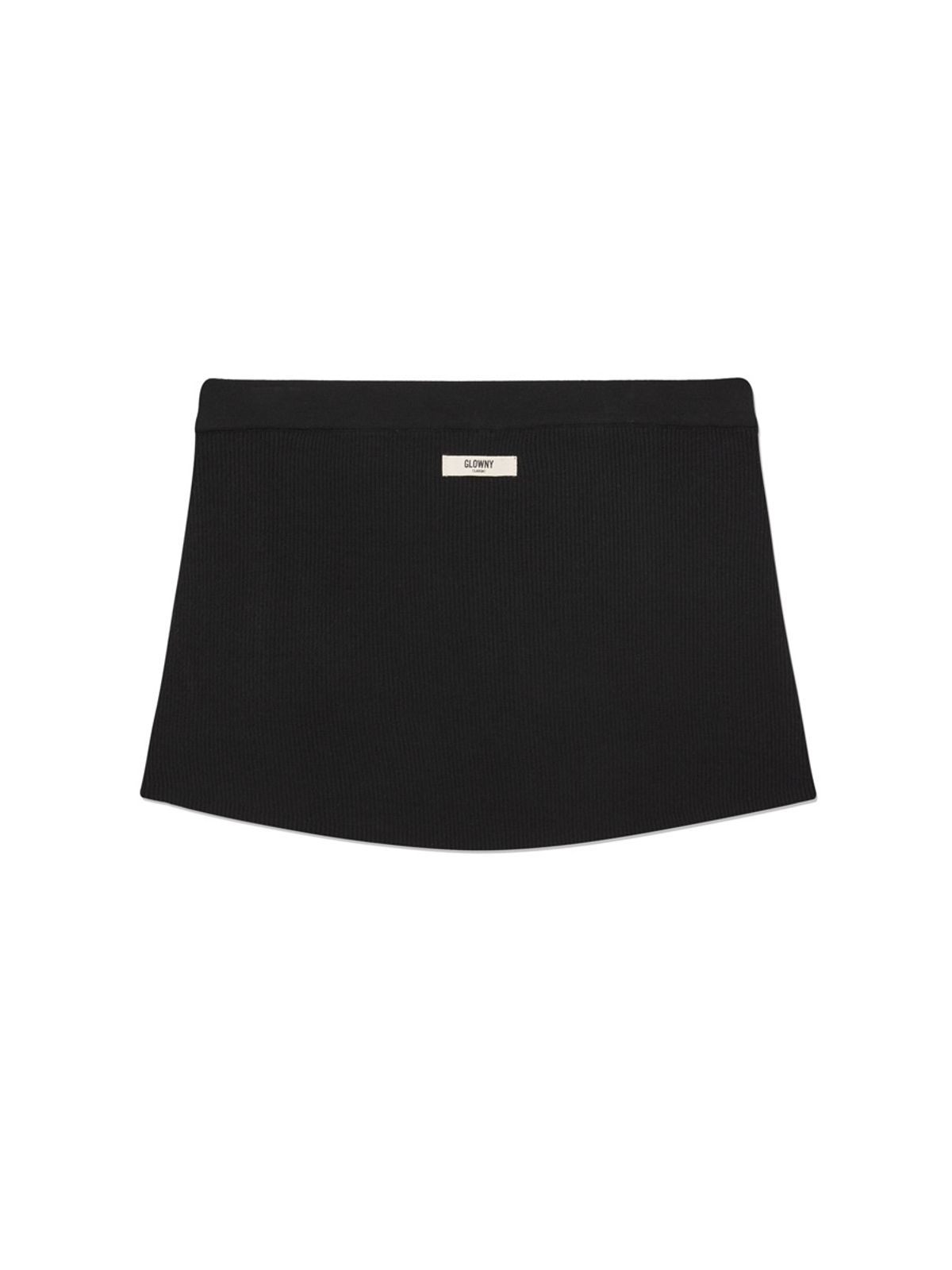 글로니(GLOWNY) G KNIT REST SKIRT (BLACK)