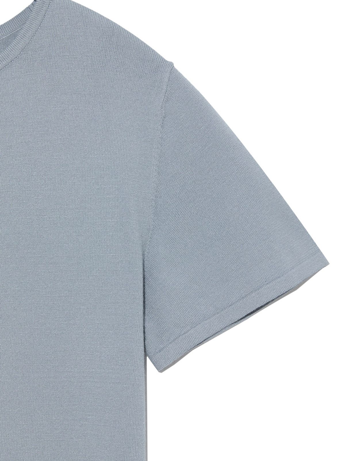 글로니(GLOWNY) G BABY KNIT TEE (DUST BLUE)