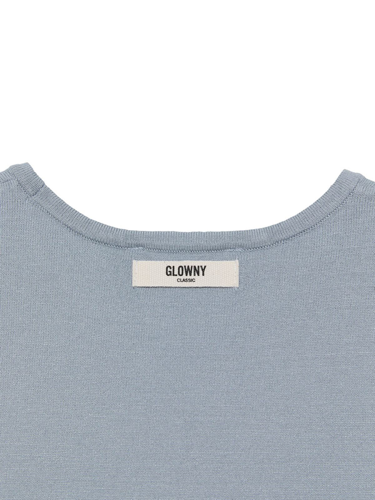 글로니(GLOWNY) G BABY KNIT TEE (DUST BLUE)