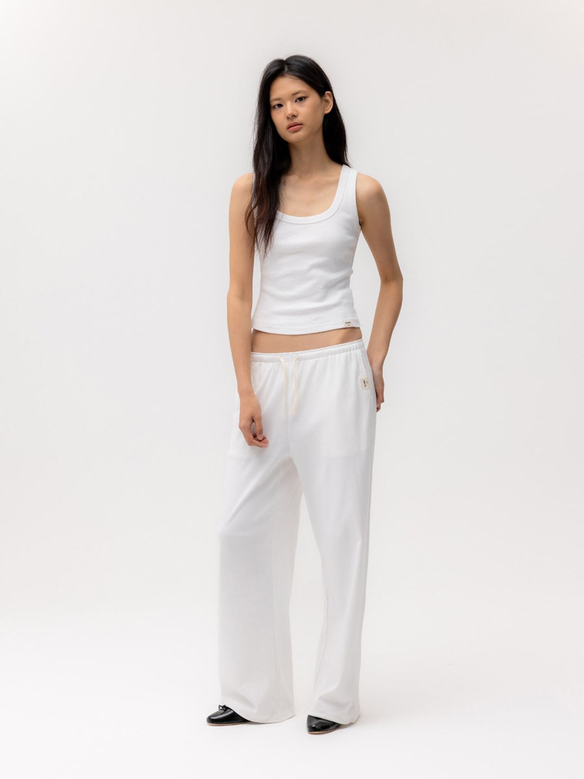 글로니(GLOWNY) G COMFORT STRING PANTS (WHITE)