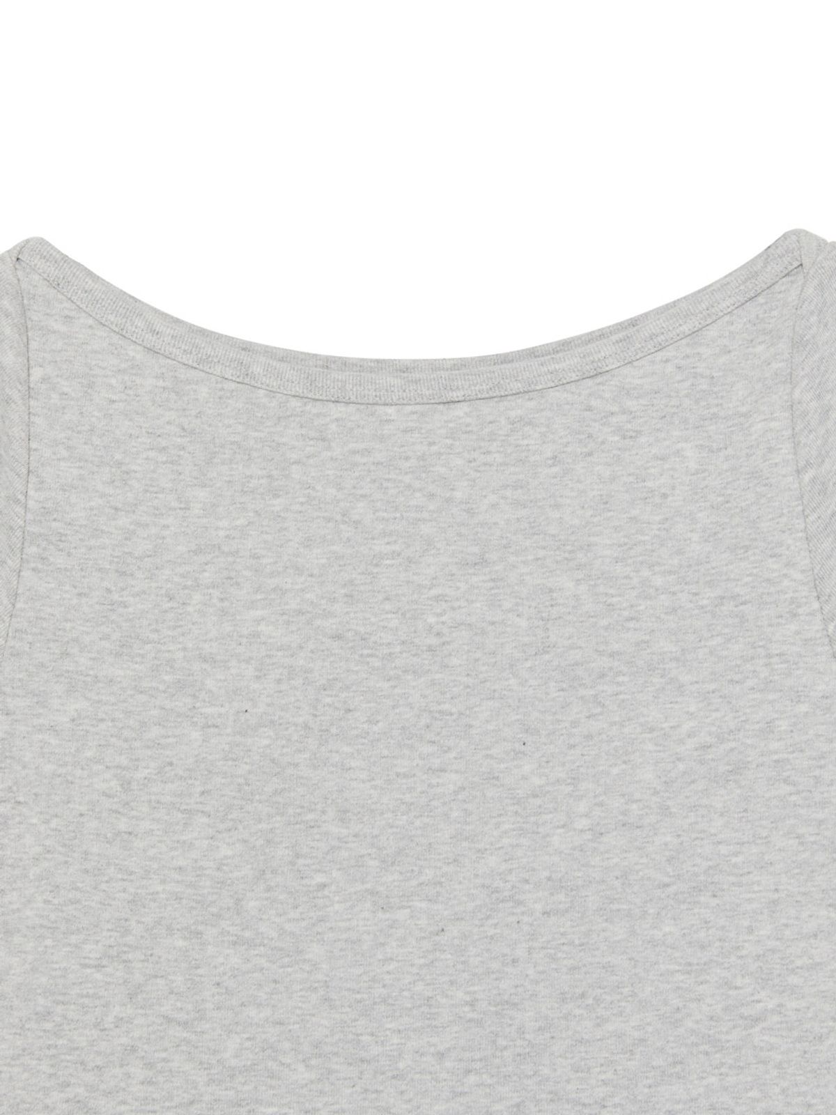글로니(GLOWNY) G CLASSIC BOAT NECK TEE (MELANGE GRAY)
