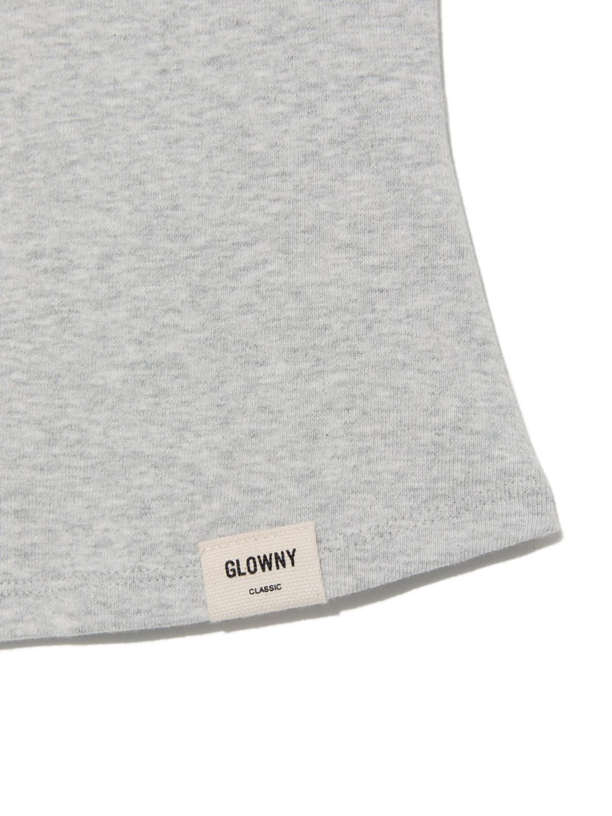 글로니(GLOWNY) G CLASSIC BOAT NECK TEE (MELANGE GRAY)