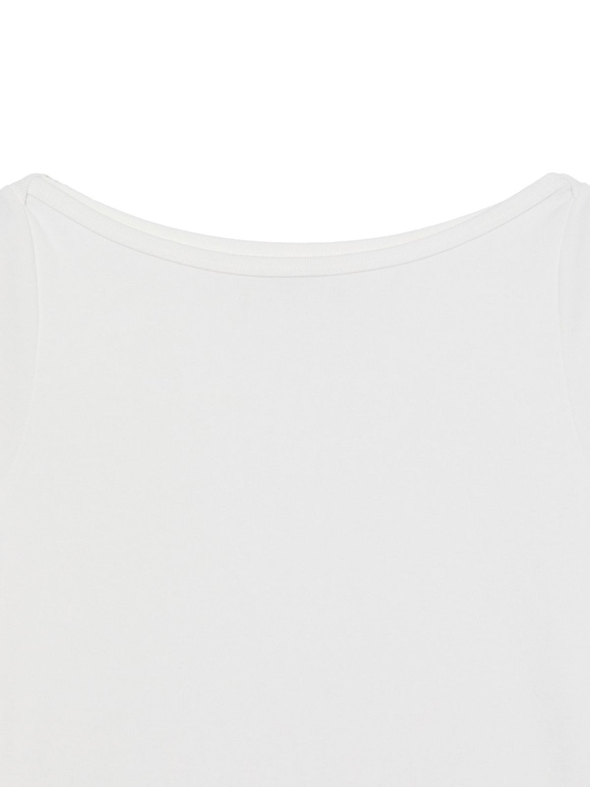 글로니(GLOWNY) G CLASSIC BOAT NECK TEE (WHITE)