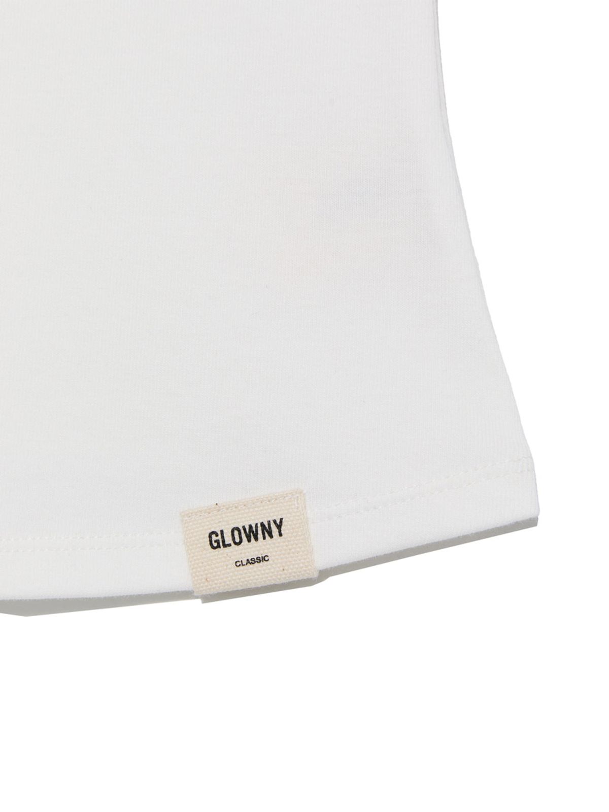 글로니(GLOWNY) G CLASSIC BOAT NECK TEE (WHITE)