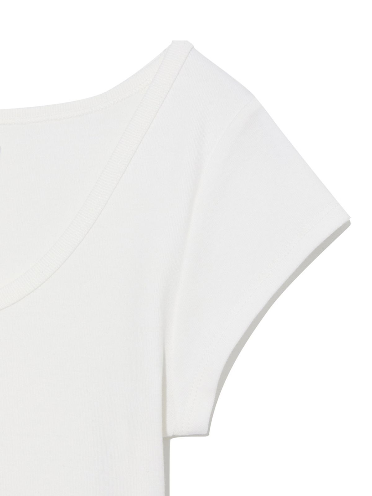 글로니(GLOWNY) G DEEP SCOOP TEE (WHITE)