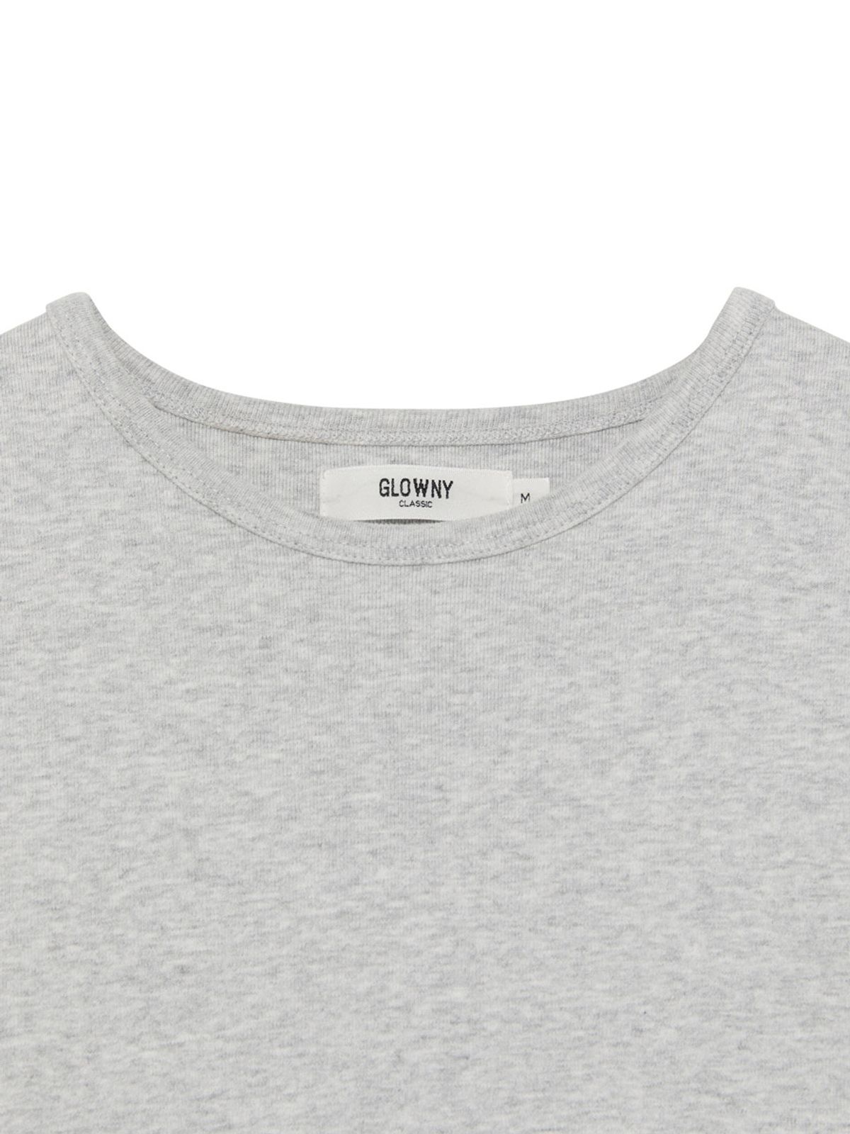 글로니(GLOWNY) G BABY TEE (LONG VERSION) (MELANGE GRAY)