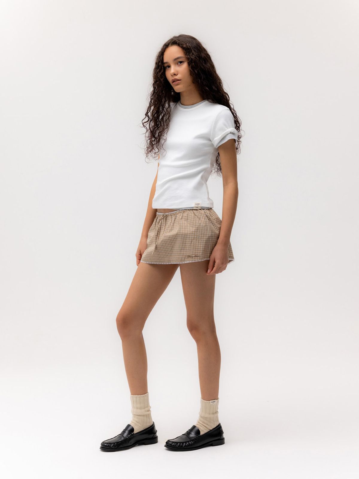 글로니(GLOWNY) G BABY TEE (LONG VERSION) (WHITE)