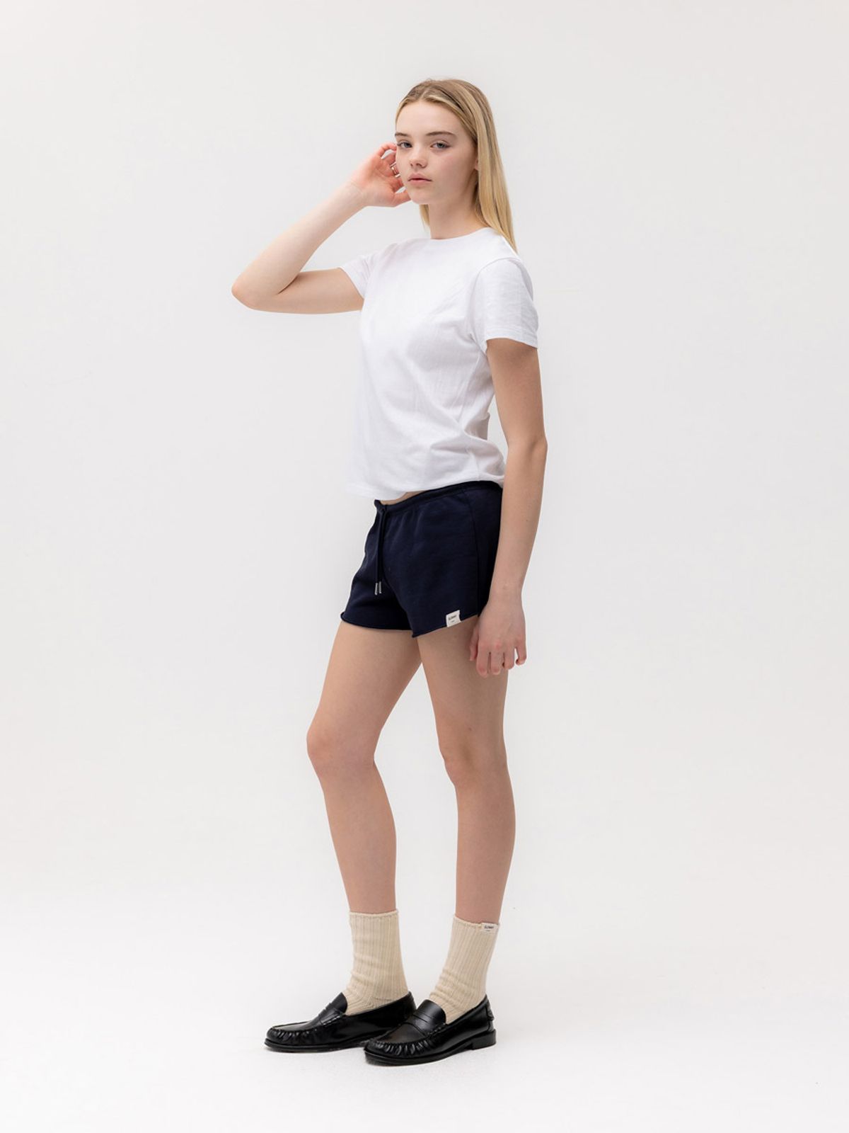 글로니(GLOWNY) G LOW RISE SHORTS (NAVY)