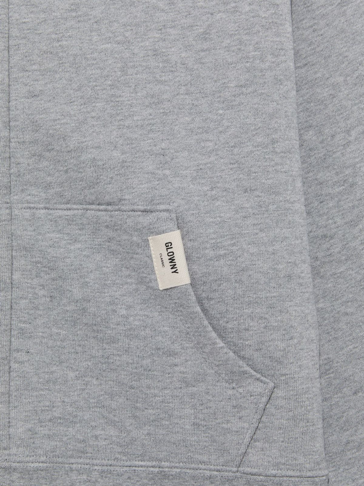 글로니(GLOWNY) G STANDARD ZIP-UP HOODIE (MELANGE GRAY)
