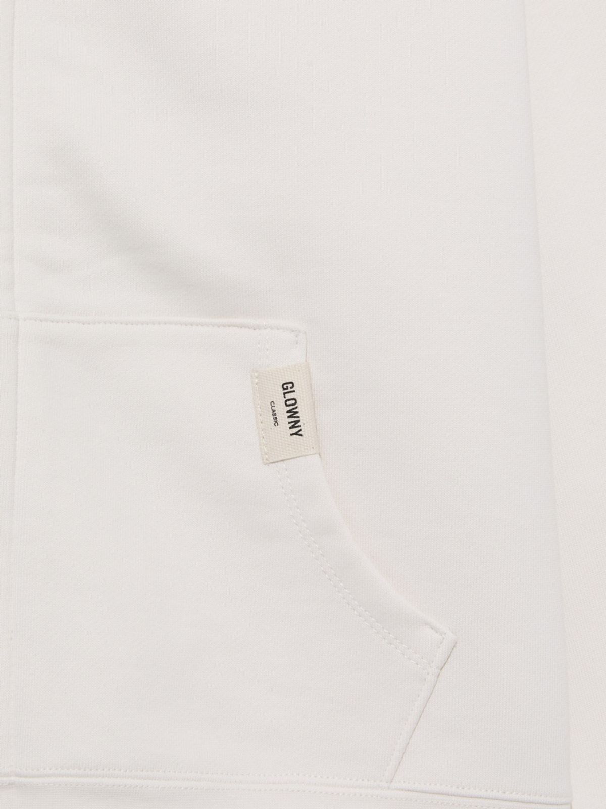 글로니(GLOWNY) G STANDARD ZIP-UP HOODIE (WHITE)