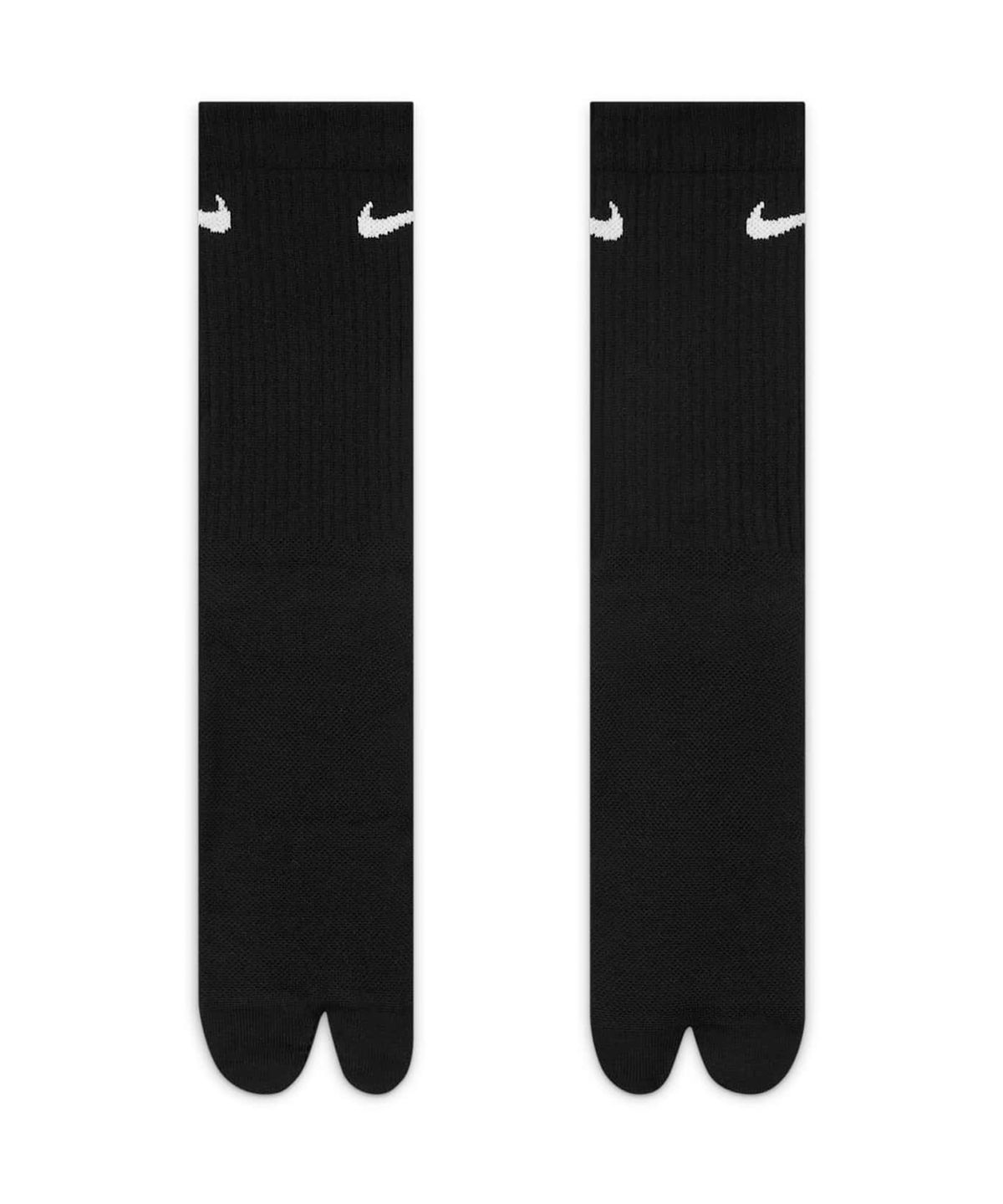 나이키(NIKE) 에브리데이 플러스 라이트웨이트 크루 스플릿 토 양말 - 블랙:화이트 / DX1158-010