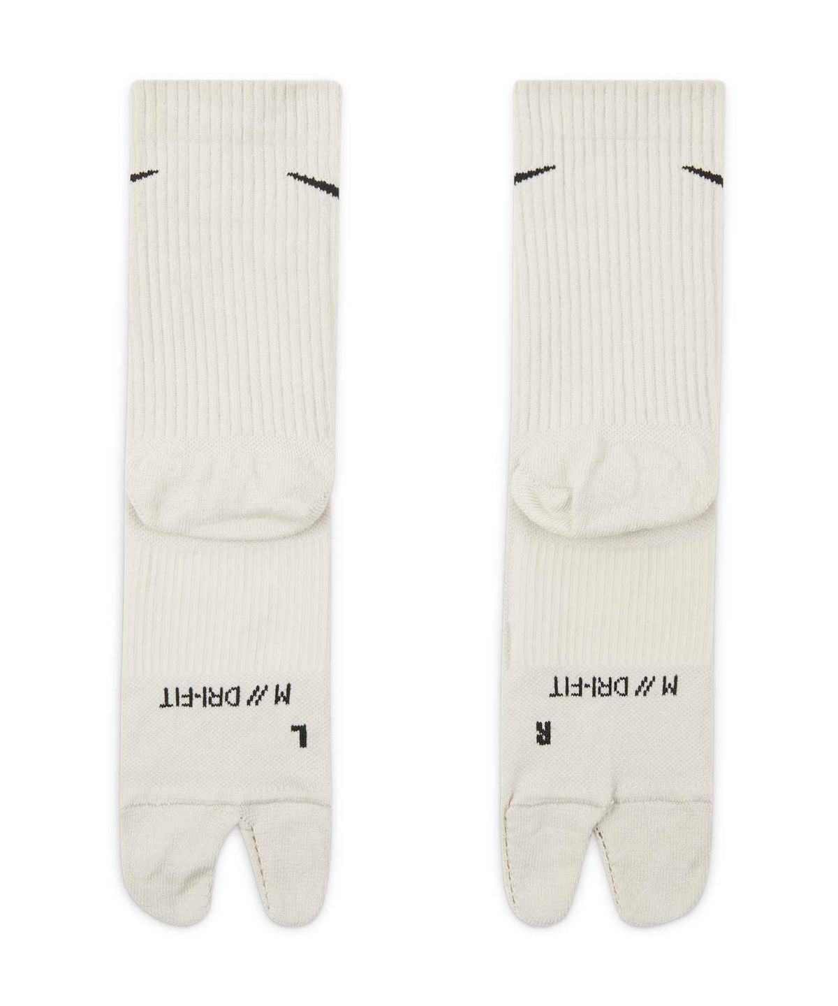 나이키(NIKE) 에브리데이 플러스 라이트웨이트 크루 스플릿 토 양말 - 라이트 본:블랙 / DX1158-072