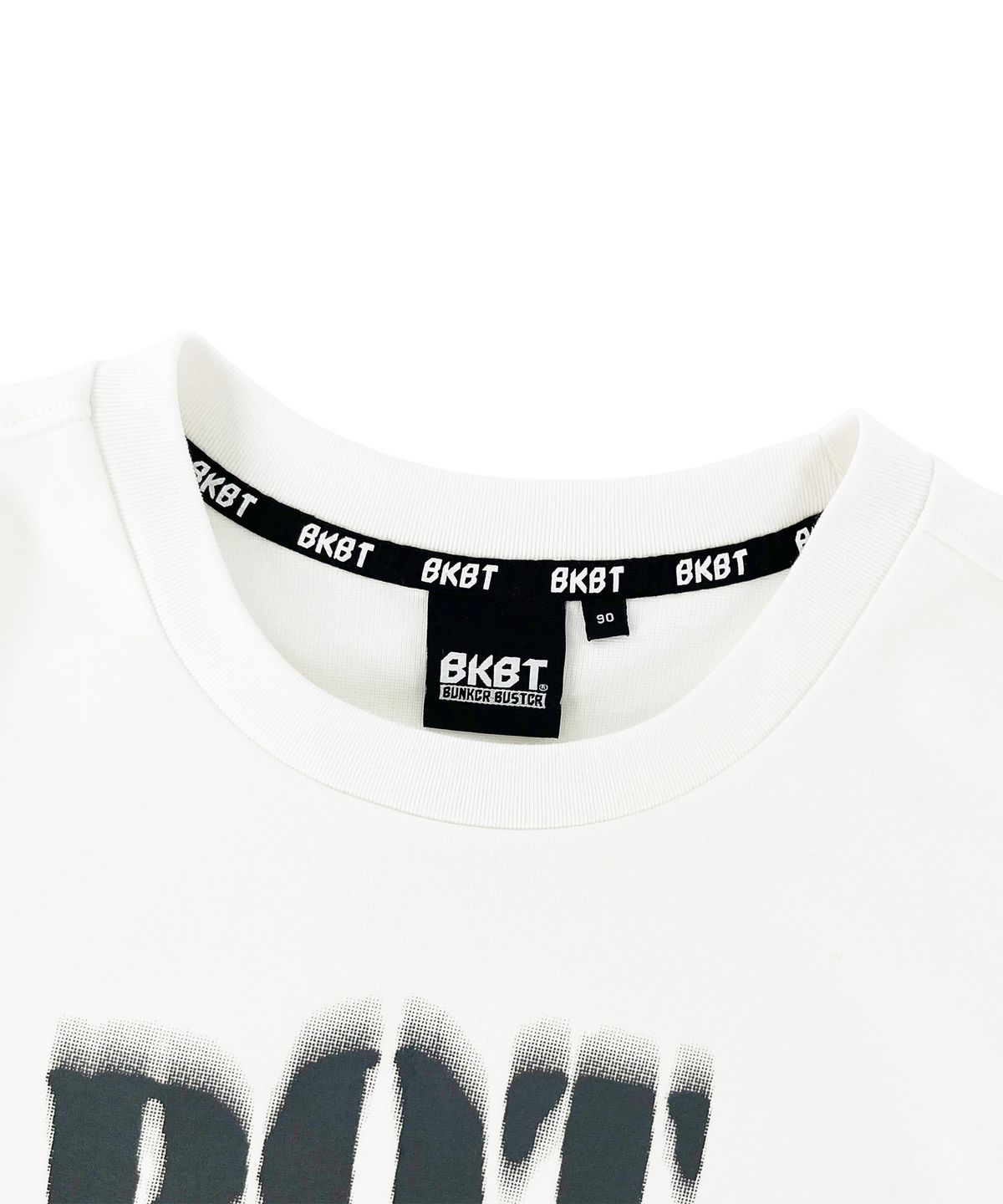 벙커버스터(BUNKERBUSTER) 그런지 레터링 프린트 반팔티 MQ7TU426_OFF WHITE