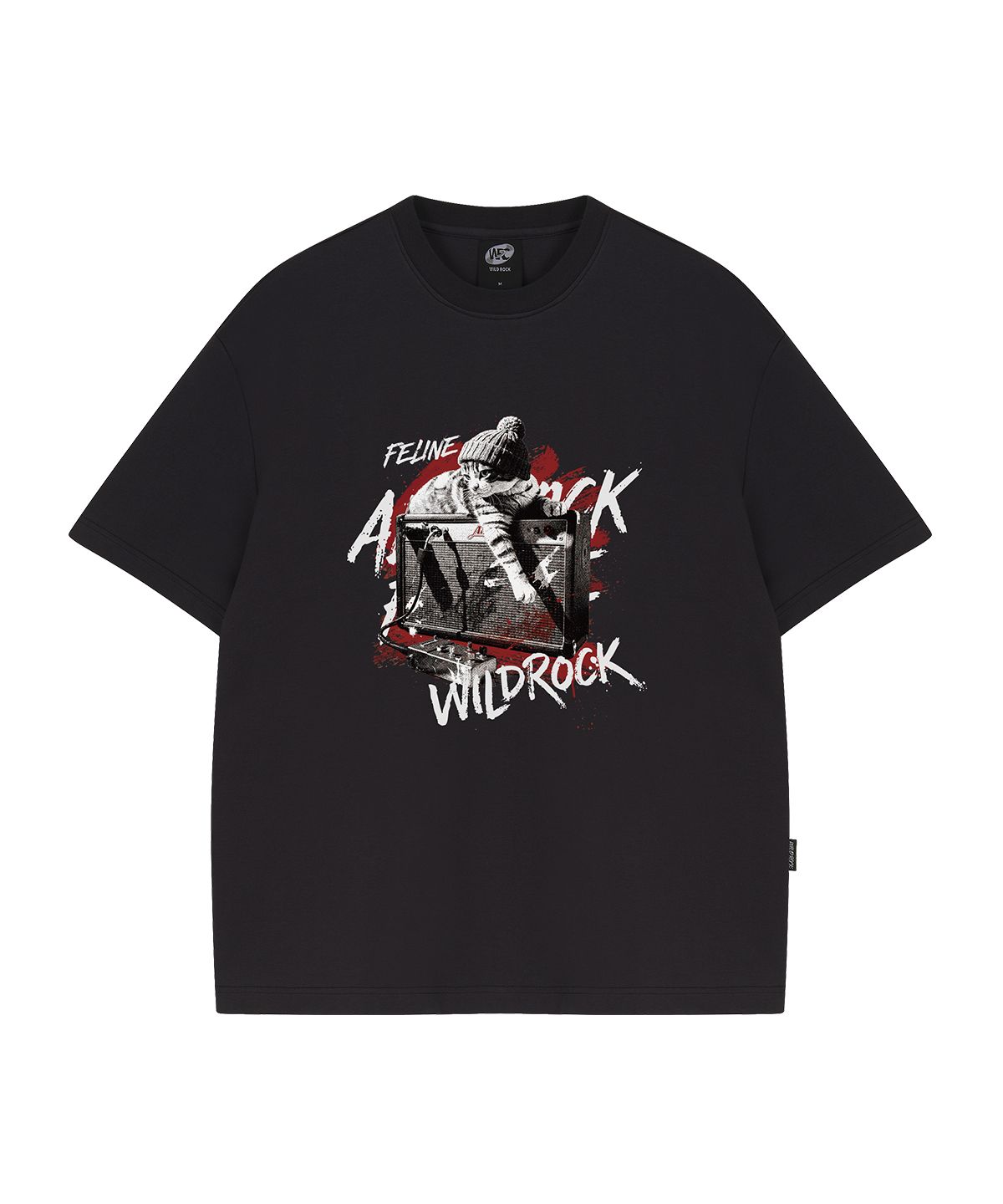 와일드락(WILDROCK) Feline Rocker 쿨코튼 오버핏 반팔 티셔츠