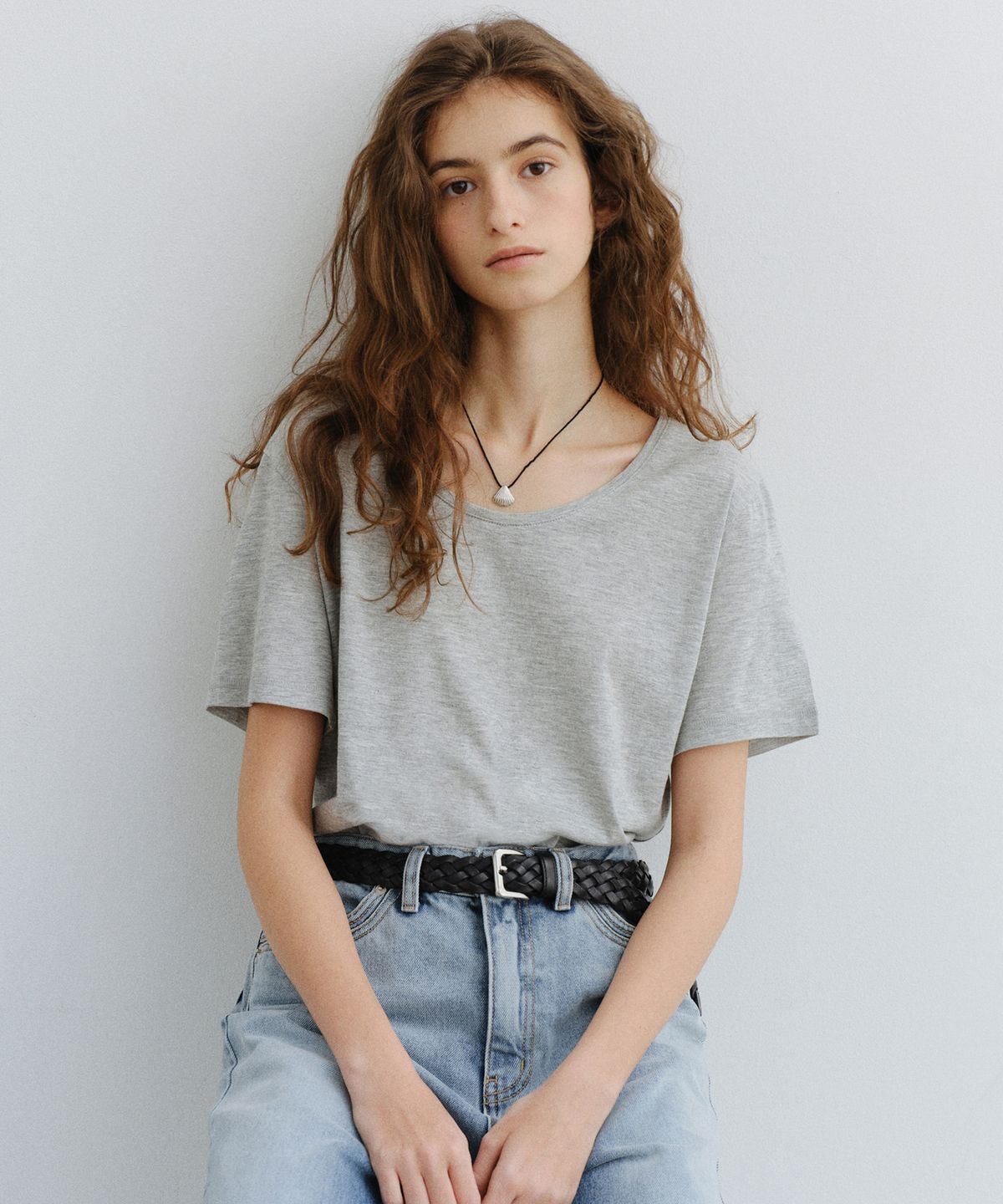 유라고(URAGO) [2PACK] Haive U-neck t-shirt
