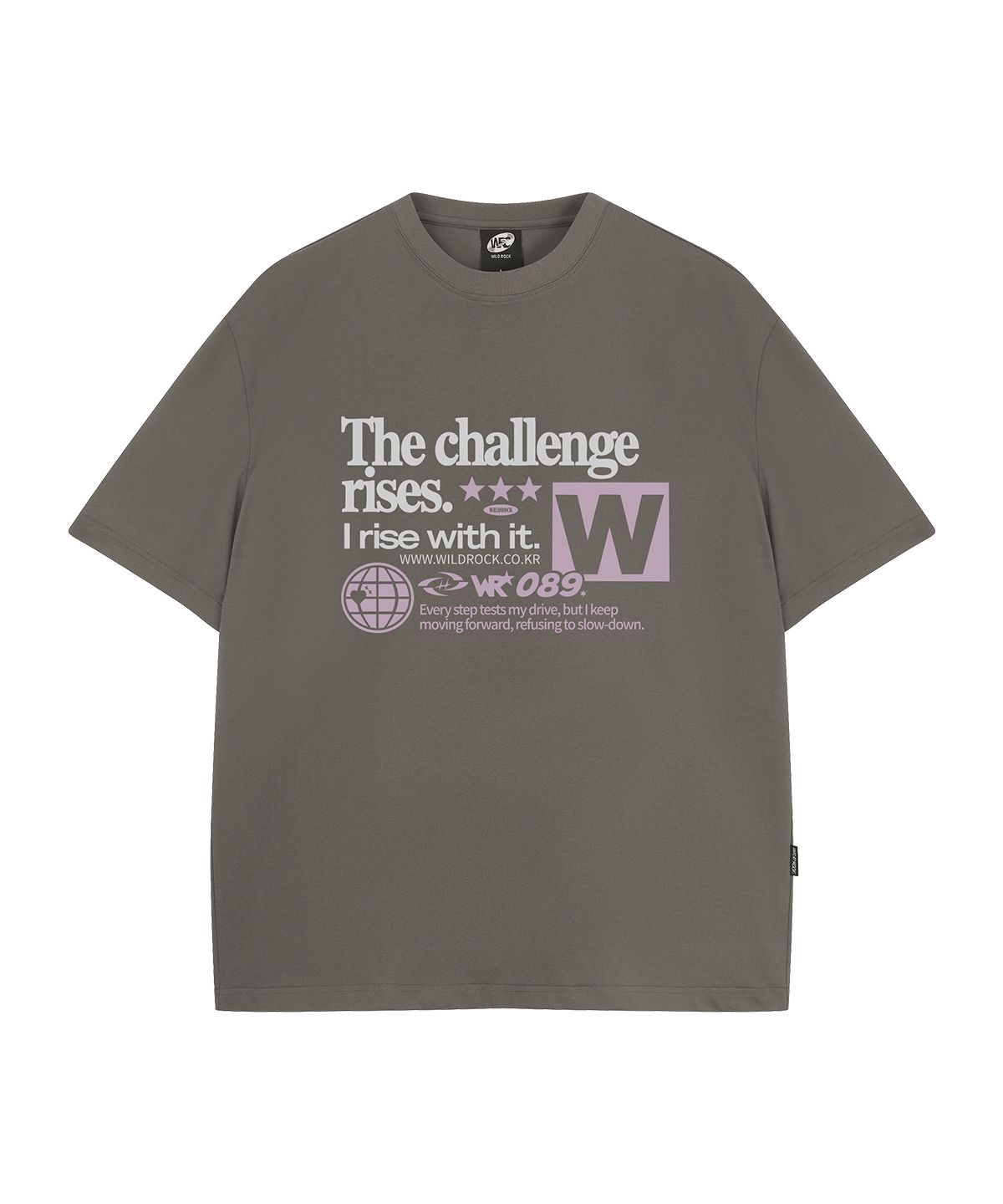 와일드락(WILDROCK) Challenge 쿨코튼 오버핏 반팔 티셔츠