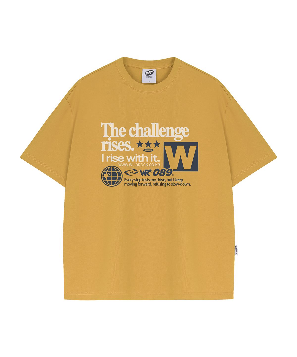 와일드락(WILDROCK) Challenge 쿨코튼 오버핏 반팔 티셔츠