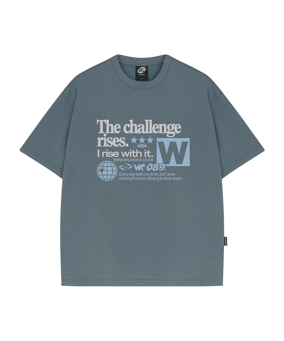 와일드락(WILDROCK) Challenge 쿨코튼 오버핏 반팔 티셔츠