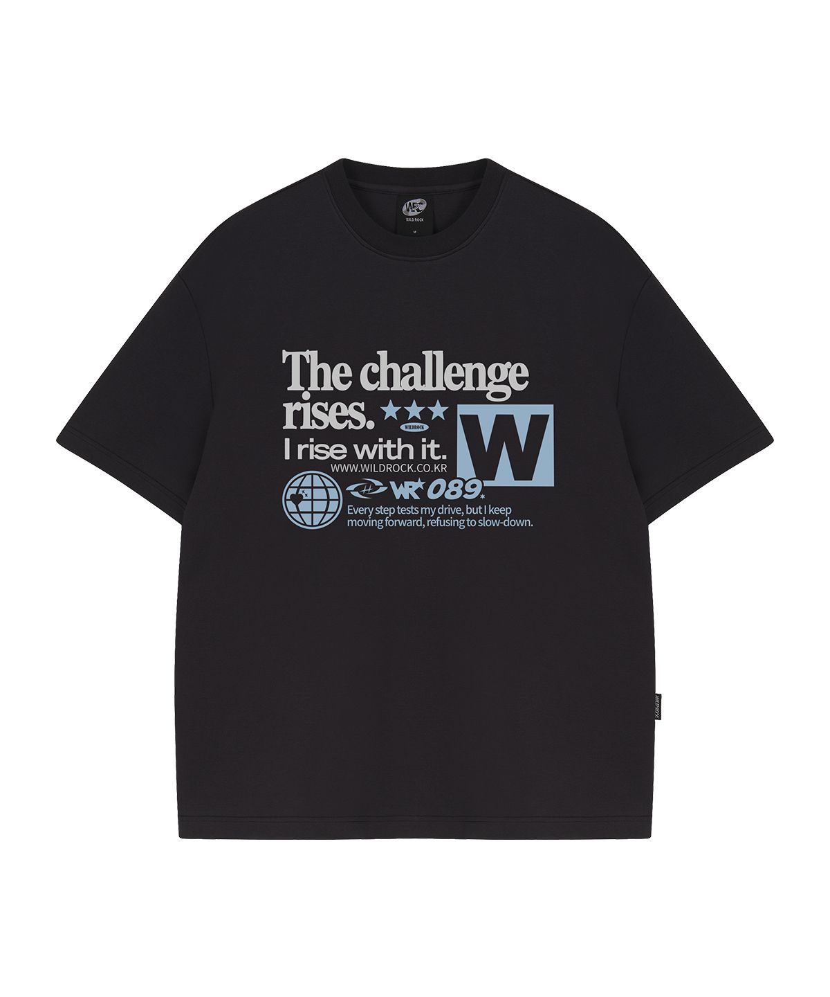 와일드락(WILDROCK) Challenge 쿨코튼 오버핏 반팔 티셔츠
