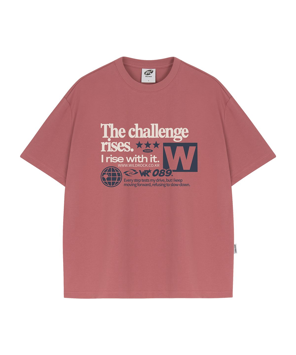 와일드락(WILDROCK) Challenge 쿨코튼 오버핏 반팔 티셔츠